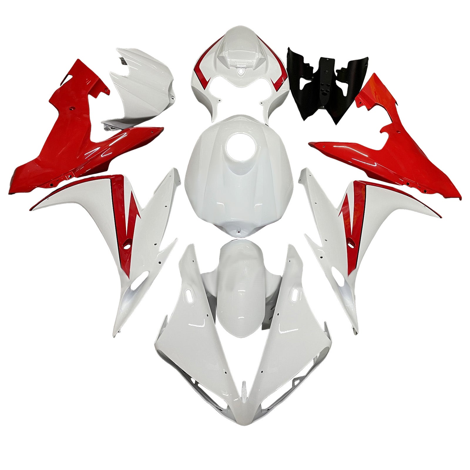 Amotopart 2004-2006 Yamaha YZF-R1 White Red Fairing Kit