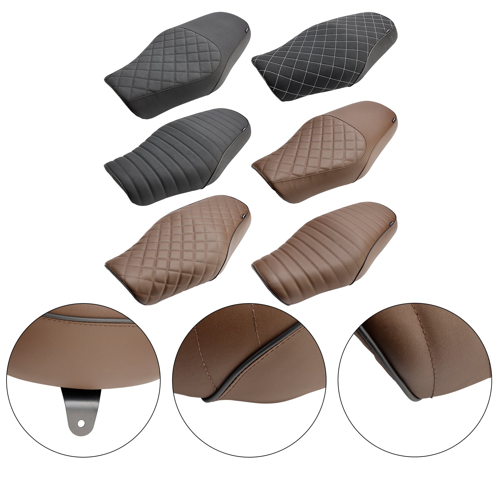 23-24 Honda GB350 GB350 jezdec sedadla spolujezdce vpředu zadní polštář černá hnědá