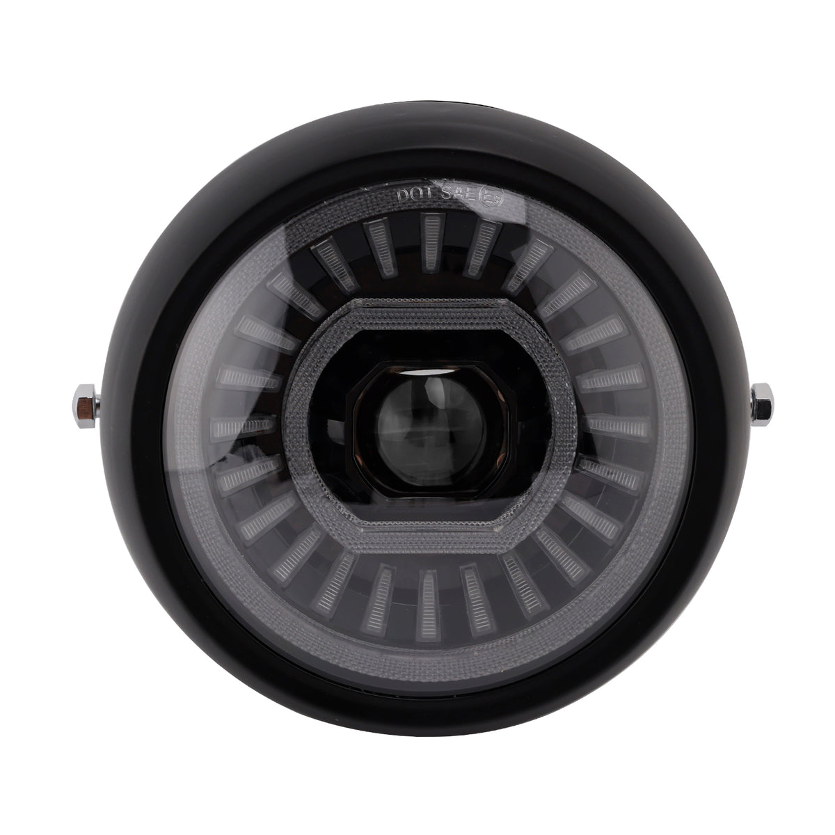 55W 7.5" Beam Headlight Fog Lamp Custom 4000lm Fits For Racer Bobber Chrome