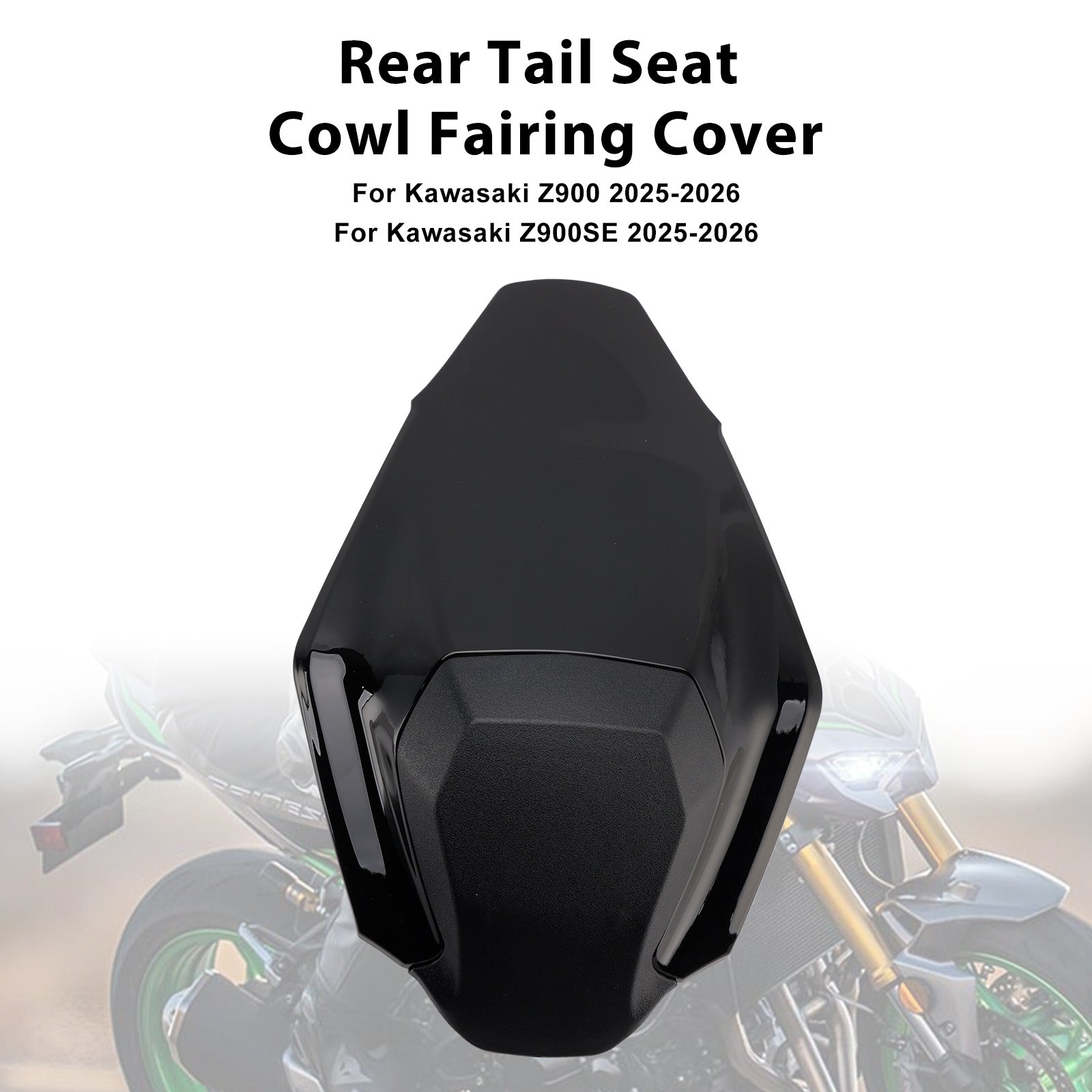 Kawasaki Z900 Z900SE 2025-2026 Couvercle de carénage de capot de siège arrière