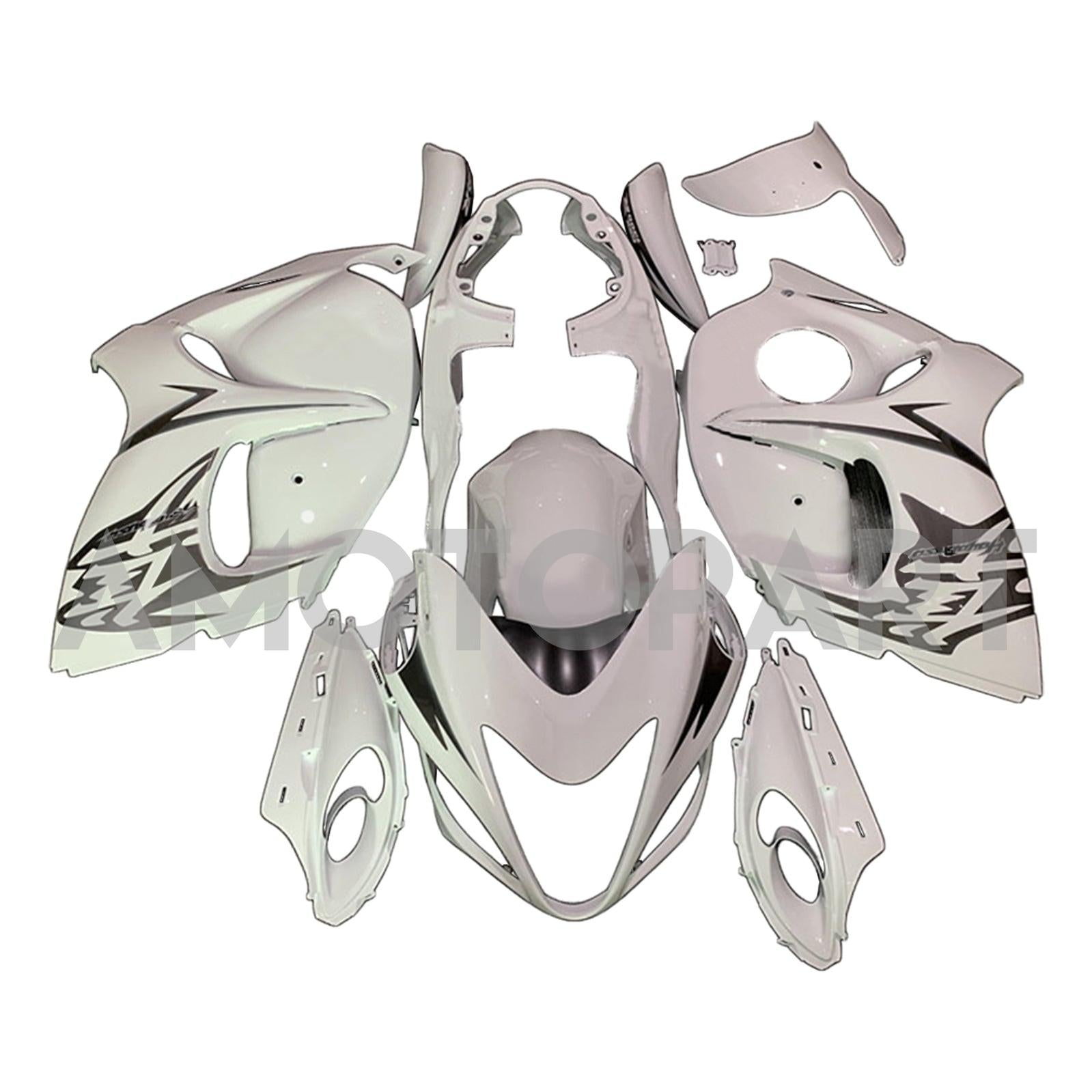 Amotopart 2008-2020 Suzuki Hayabusa GSX1300R Kit de carenagem branca