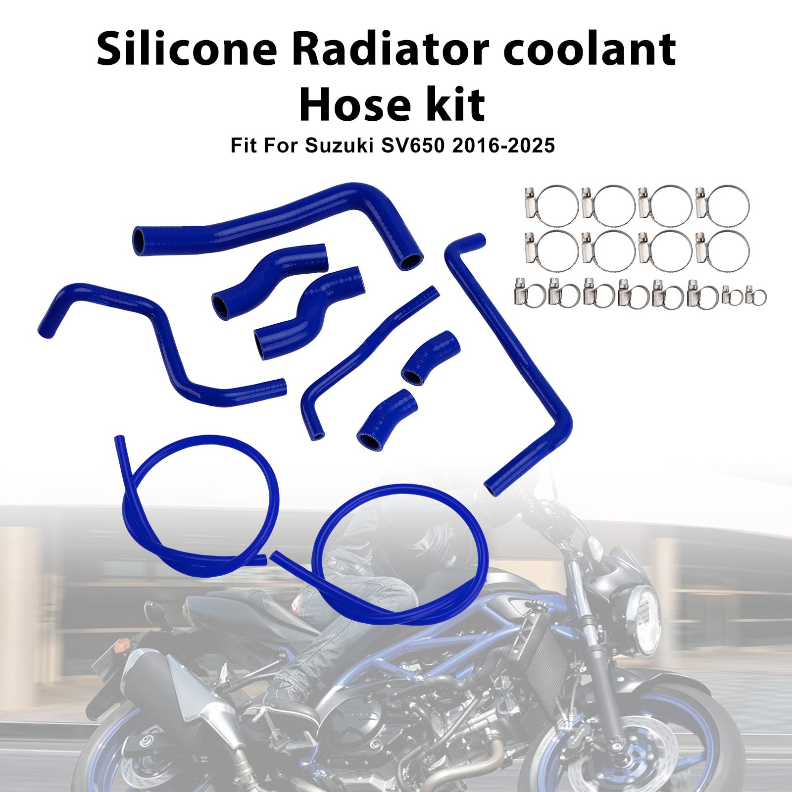 2016-2025 Suzuki SV 650 SV650 Silicone Radiator coolant Hose