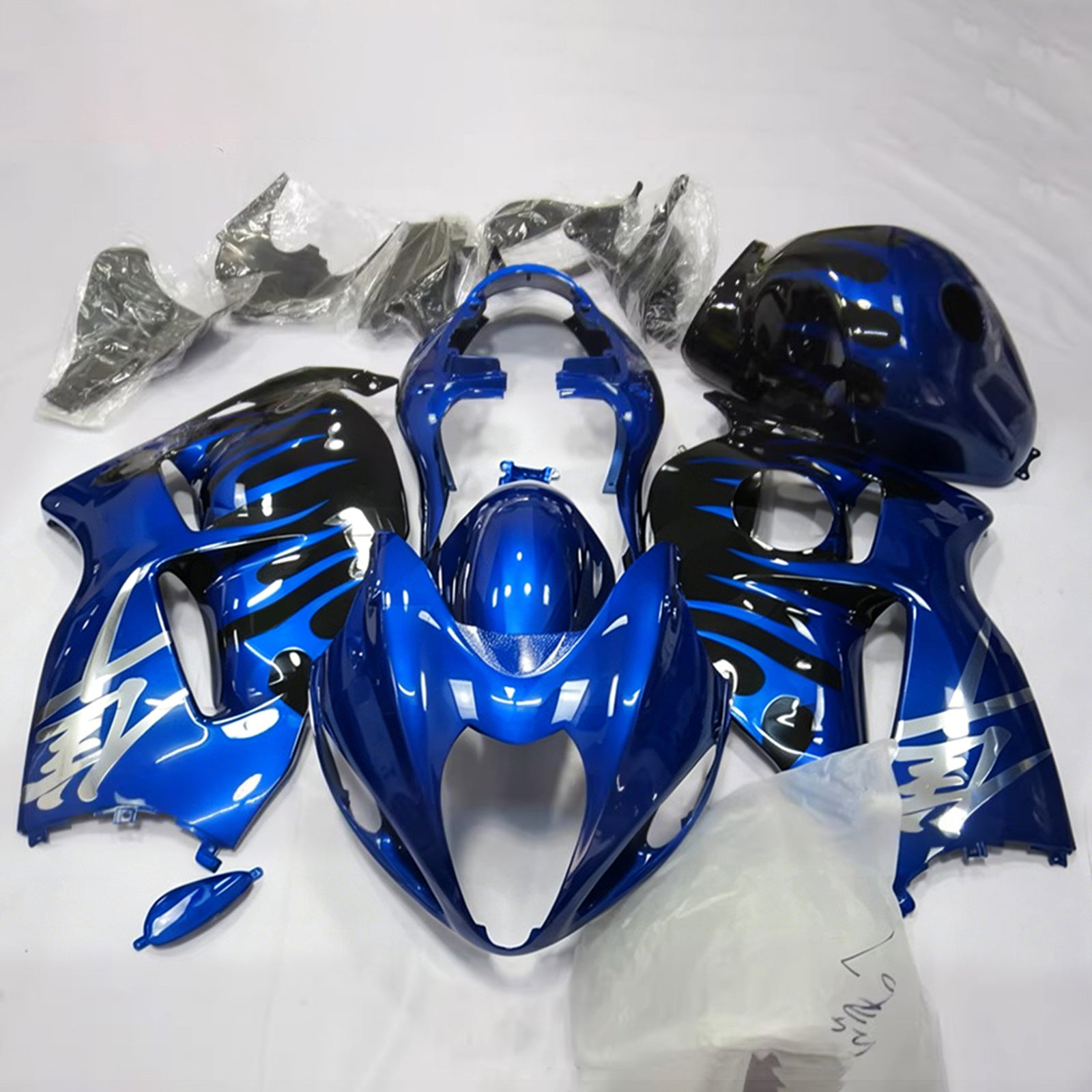 Amotopart 1999-2007 Suzuki Hayabusa GSX1300R blauwe kuipset