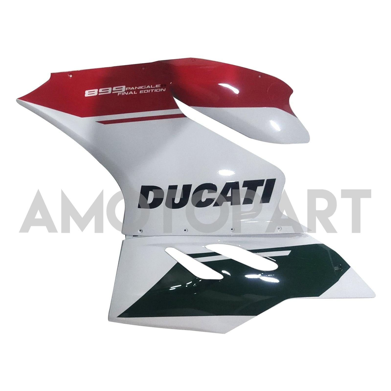 Amotopart 2012-2015 Ducati 899 Green White Red Fairing Kit