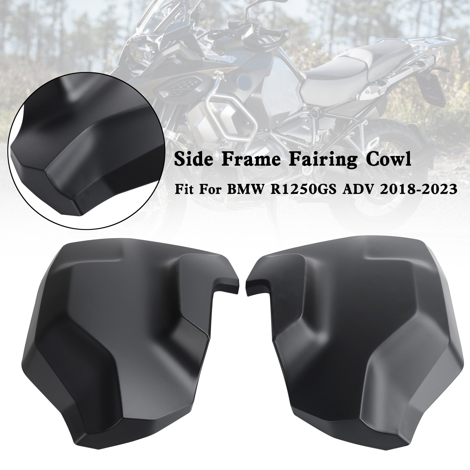 18-23 BMW R1250GS Adv Boczna ramka Fairing Fairing Cowl Strażnik pokrywa chłodnicy