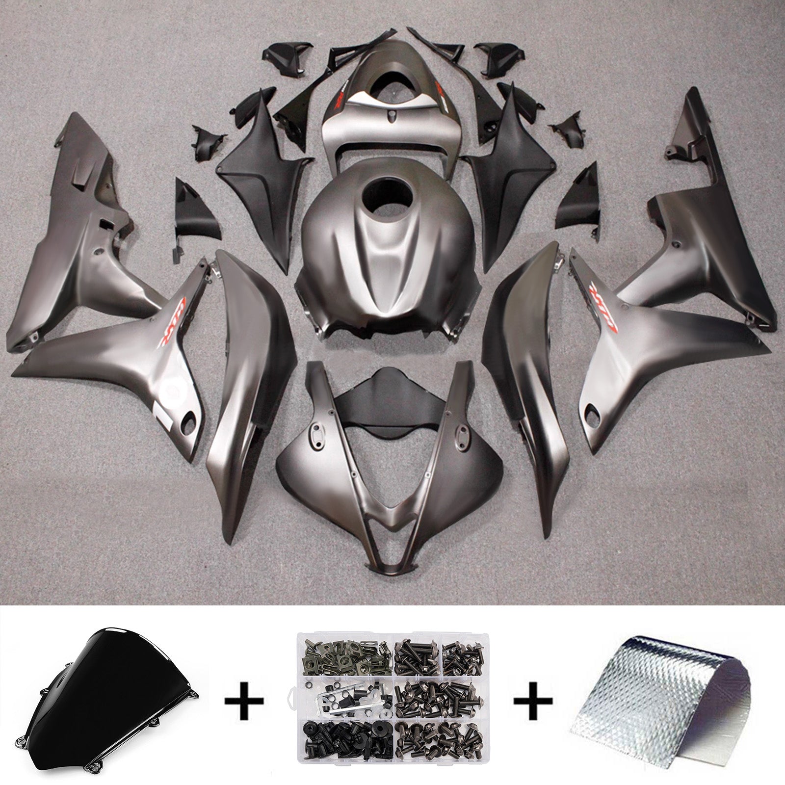 Amotopart 2007-2008 Honda CBR600RR Grey Fairing Kit