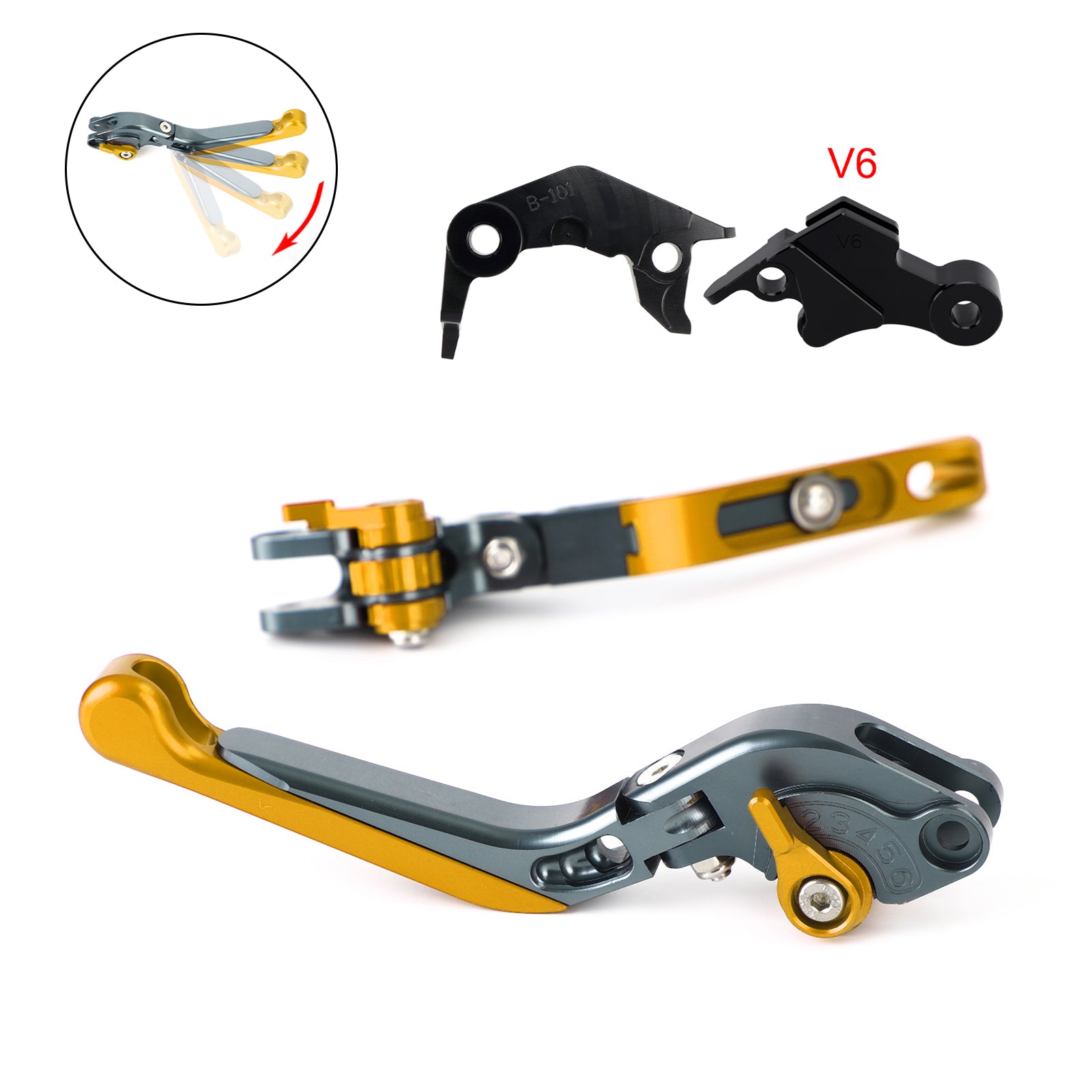 2024-2025 Yamaha XSR900 XSR900GP MT-09 Adjustable Clutch Brake Lever fit