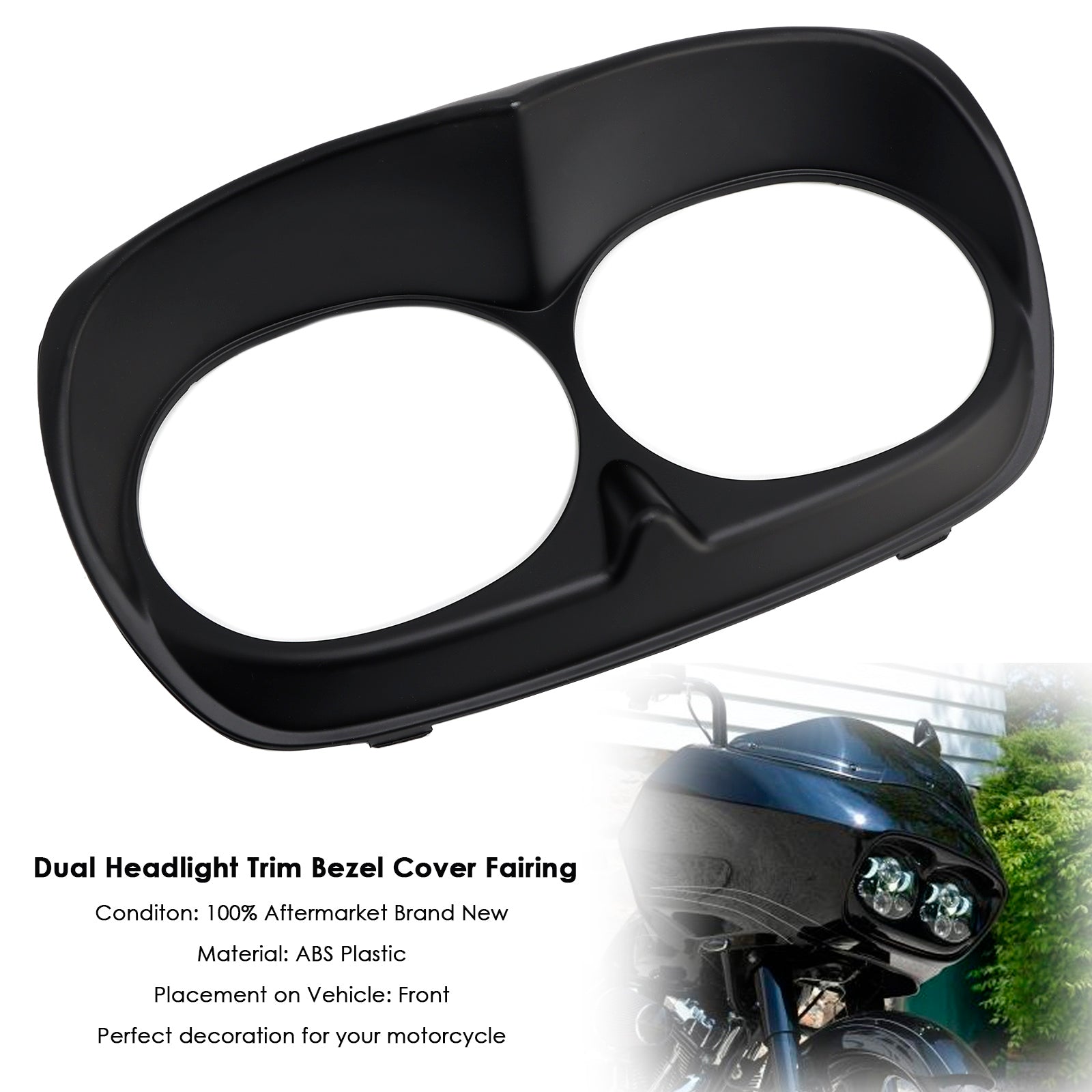 1998-2013 Road Glide Dual Headlight Trim Bezel Cover Fairing