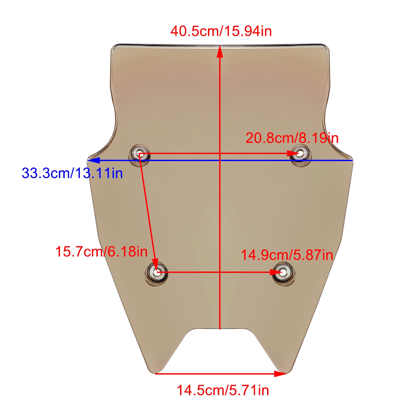 BMW R1200R 2015-2018 R1250RS 2019-2024 vindrutan vindruta