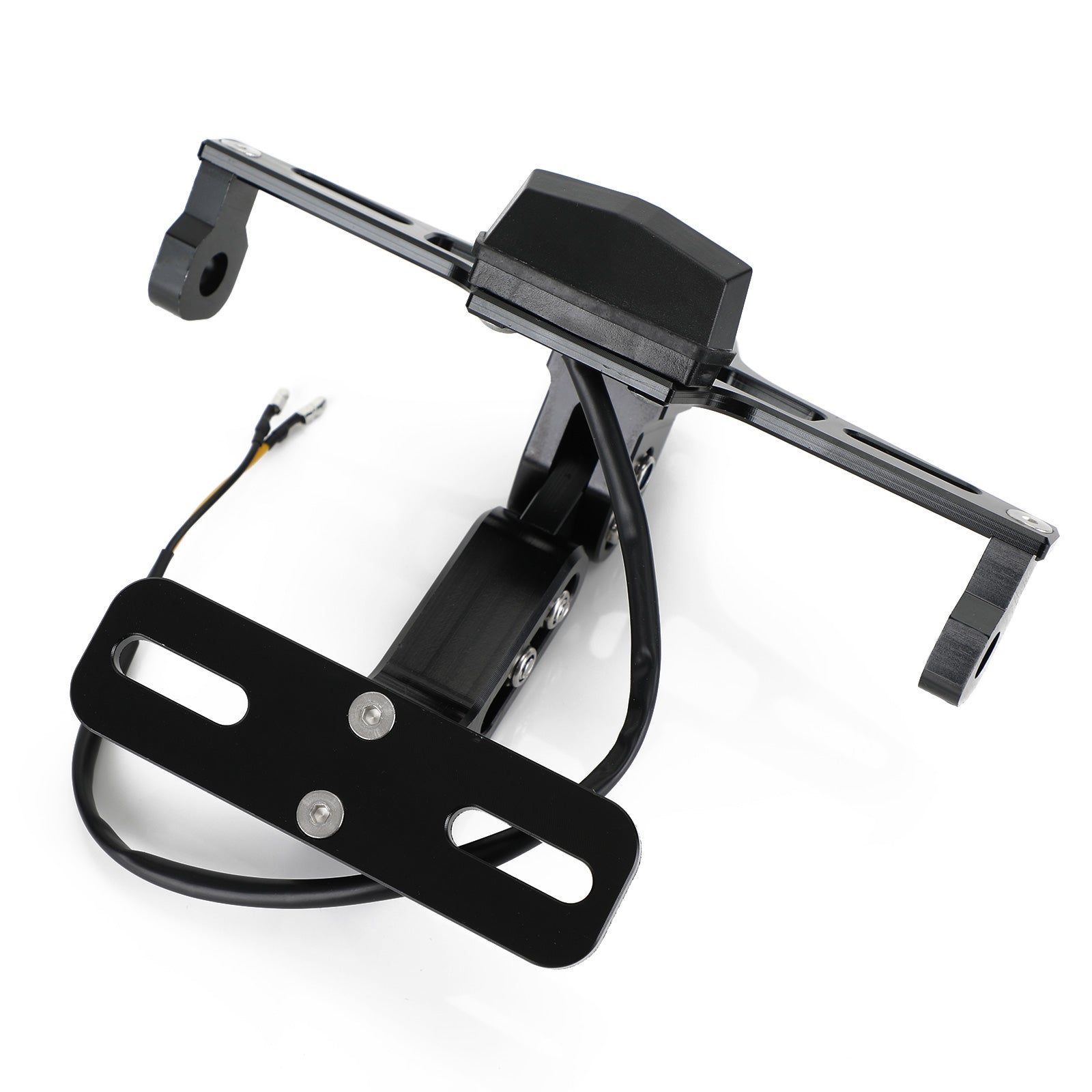 Yamaha BWS R25 R3 MSX Plaque d'immatriculation support Fender Eliminator Black