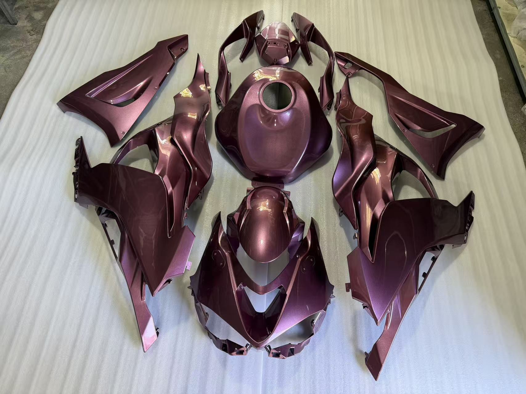Amotopart 2024-2026 Kawasaki ZX-6R Purple Fairing Kit