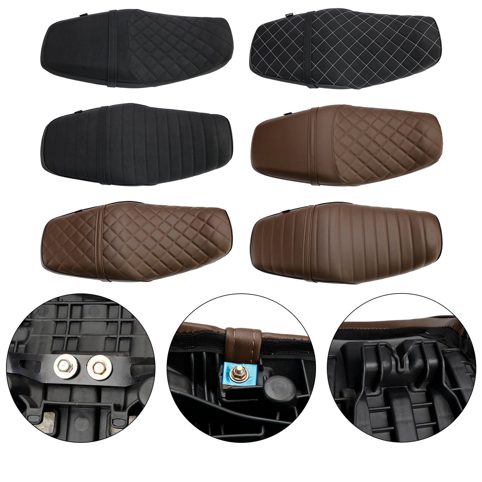 23-25 Honda GB350S GB 350 S Rider Passenger Seat Frah BACH CUSHION Black Brown