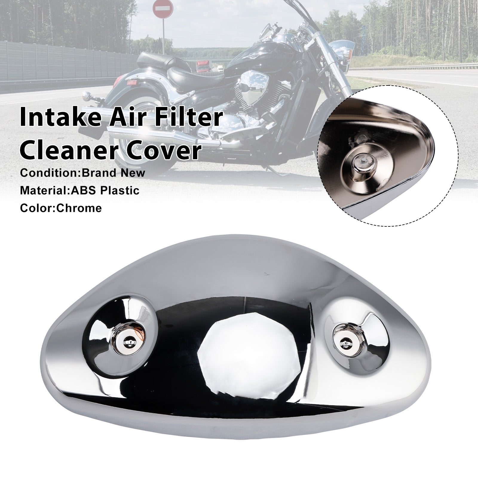 01-08 Suzuki Intruder VL800 Boulevard C50 Intake Air Filter Cleaner Cover