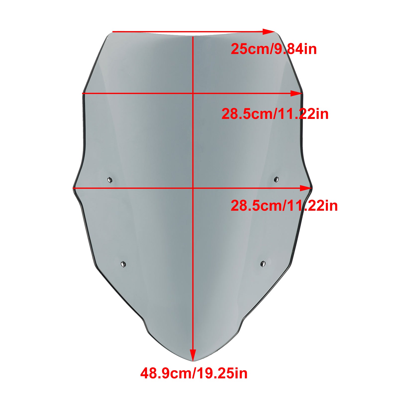 2023- Honda XL750 Transalp ABS Motorcykel vindrutan vindruta