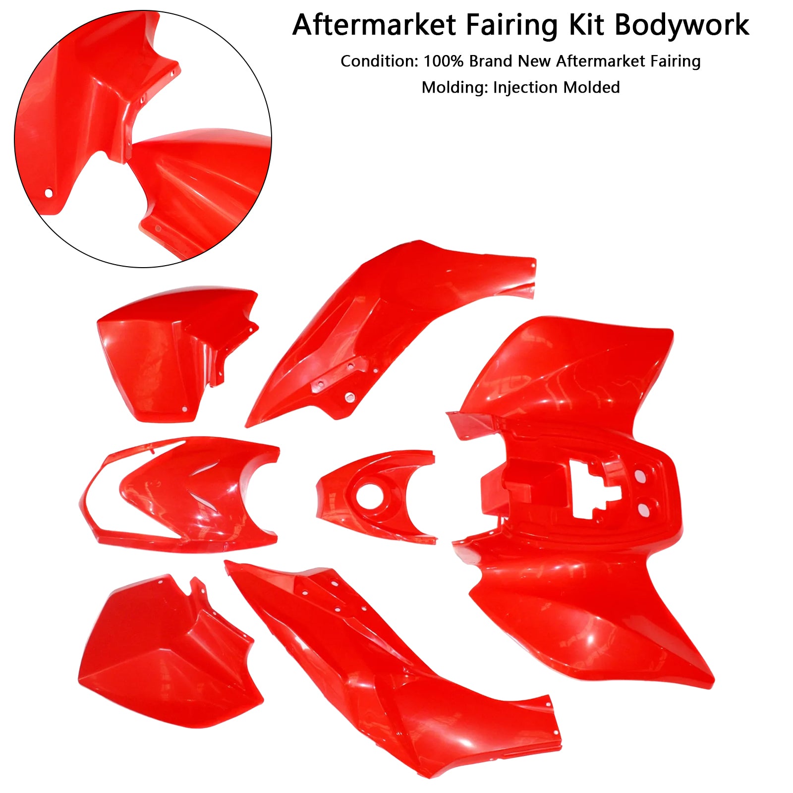 Amotopart for 110cc 125cc Quad Dirt Bike ATV 4 Wheelers Fairing Kit Collection