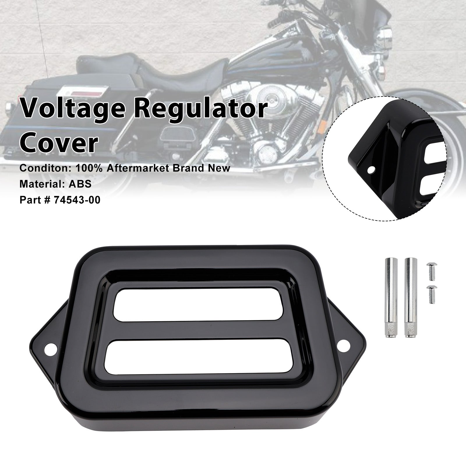 1997-2008 Road King Electra Street Road Glide Voltage Regulator Cover