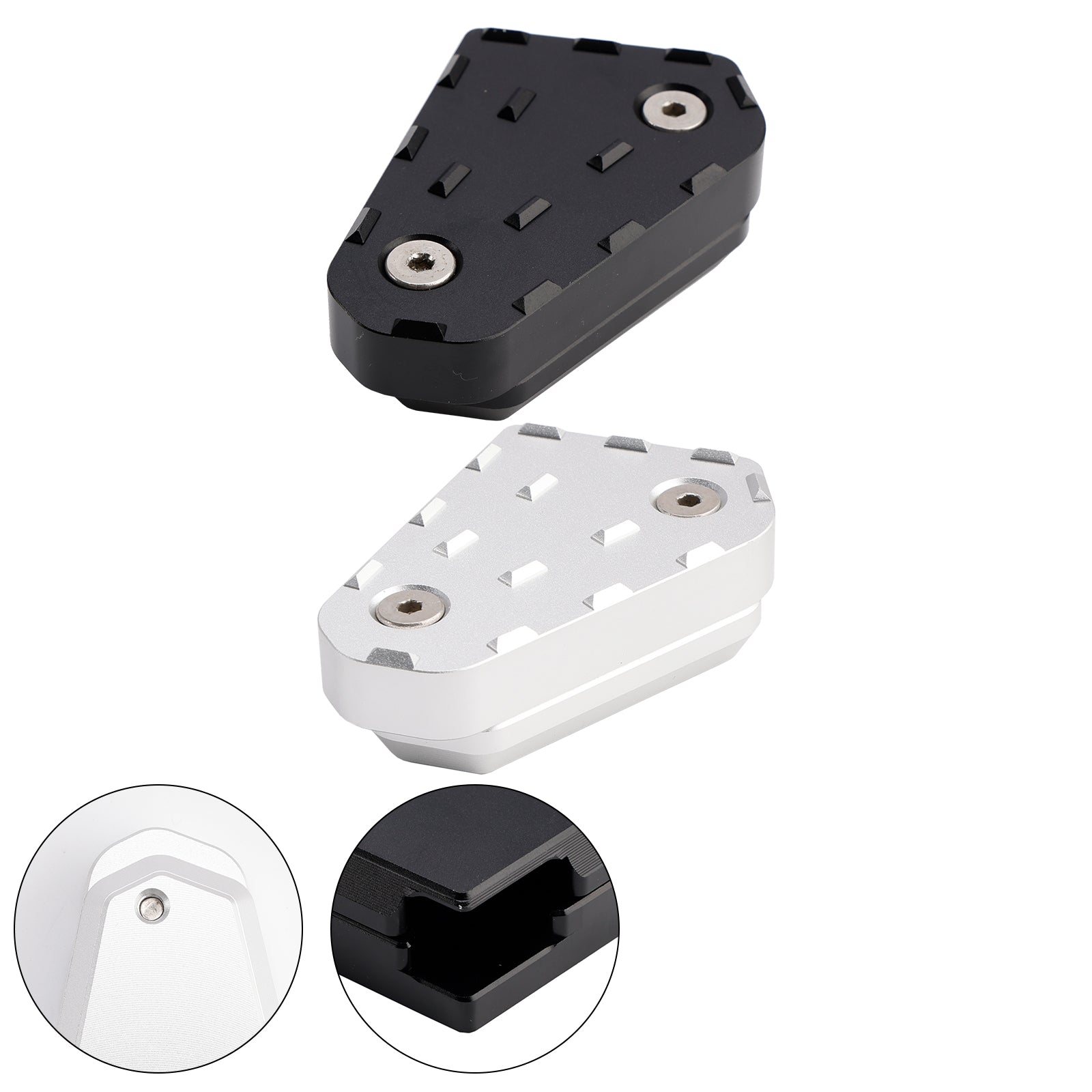 Multistrada 950 1200 1260 CNC Pédale de frein extension PEG PAD Silver