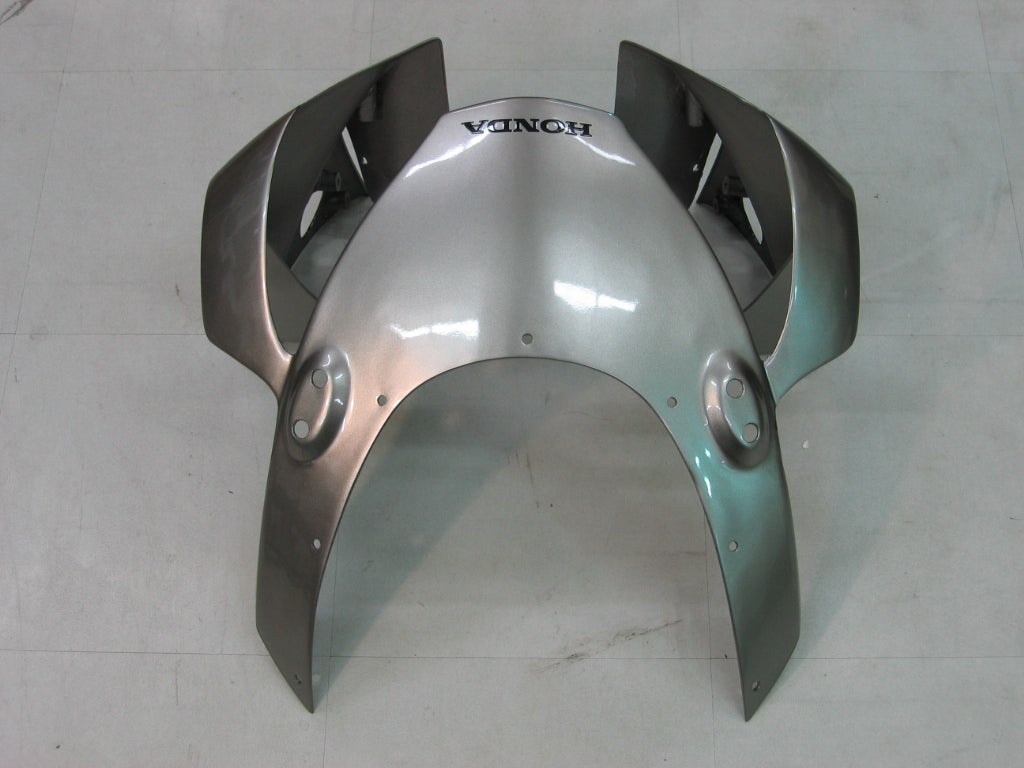 Amotopart 2002-2003 Honda CBR954 Kit de carénage noir en argent
