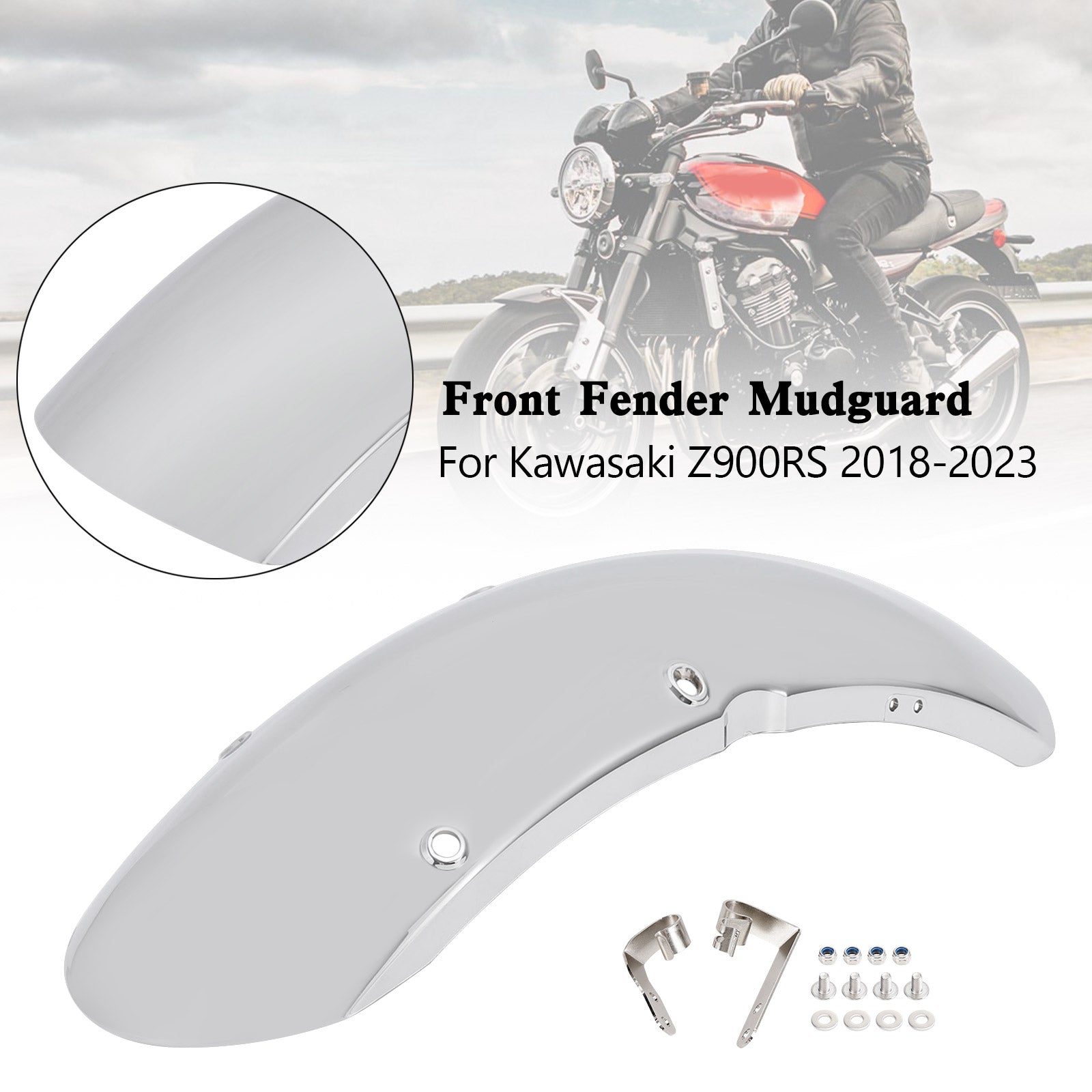 2018-2023 Kawasaki Z900RS Frente Fender Mudguard