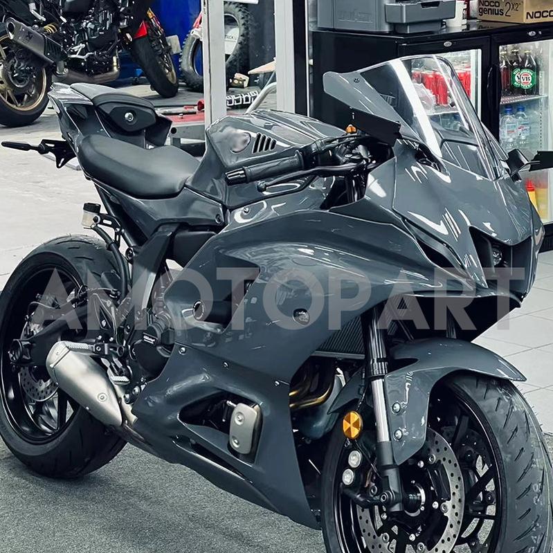 Amotopart 2021-2025 Yamaha YZF-R7 Gloss Grey Fairing Kit