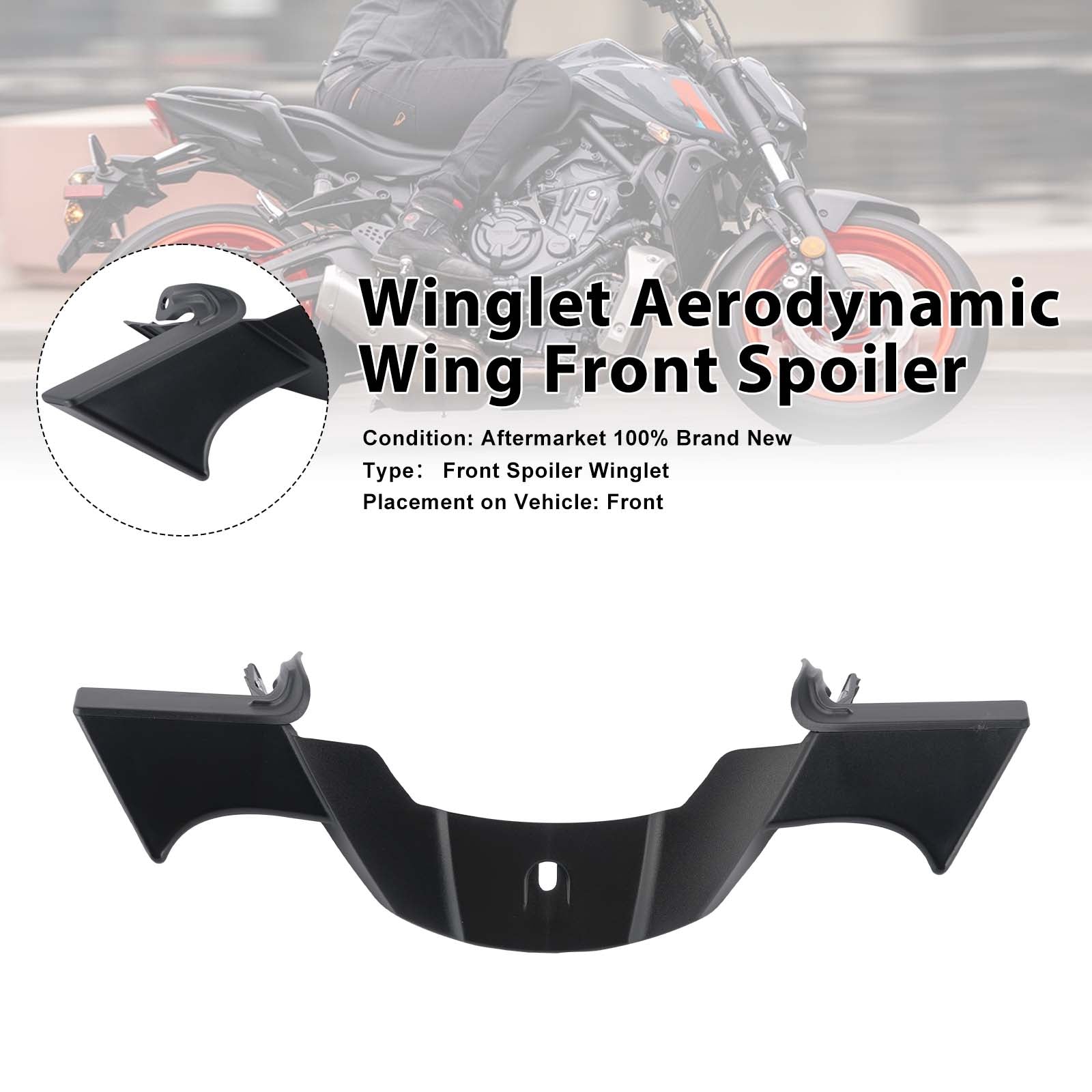 2025-2026 Yamaha MT-07 Winglet Aerodynamický přední spoiler křídla