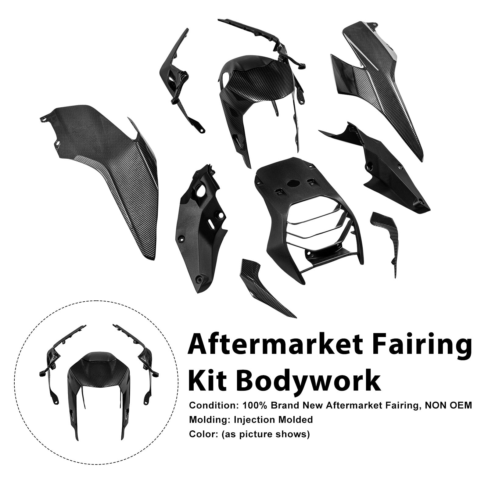 Amotopart 2017-2023 Duke 390 Fairing Kit