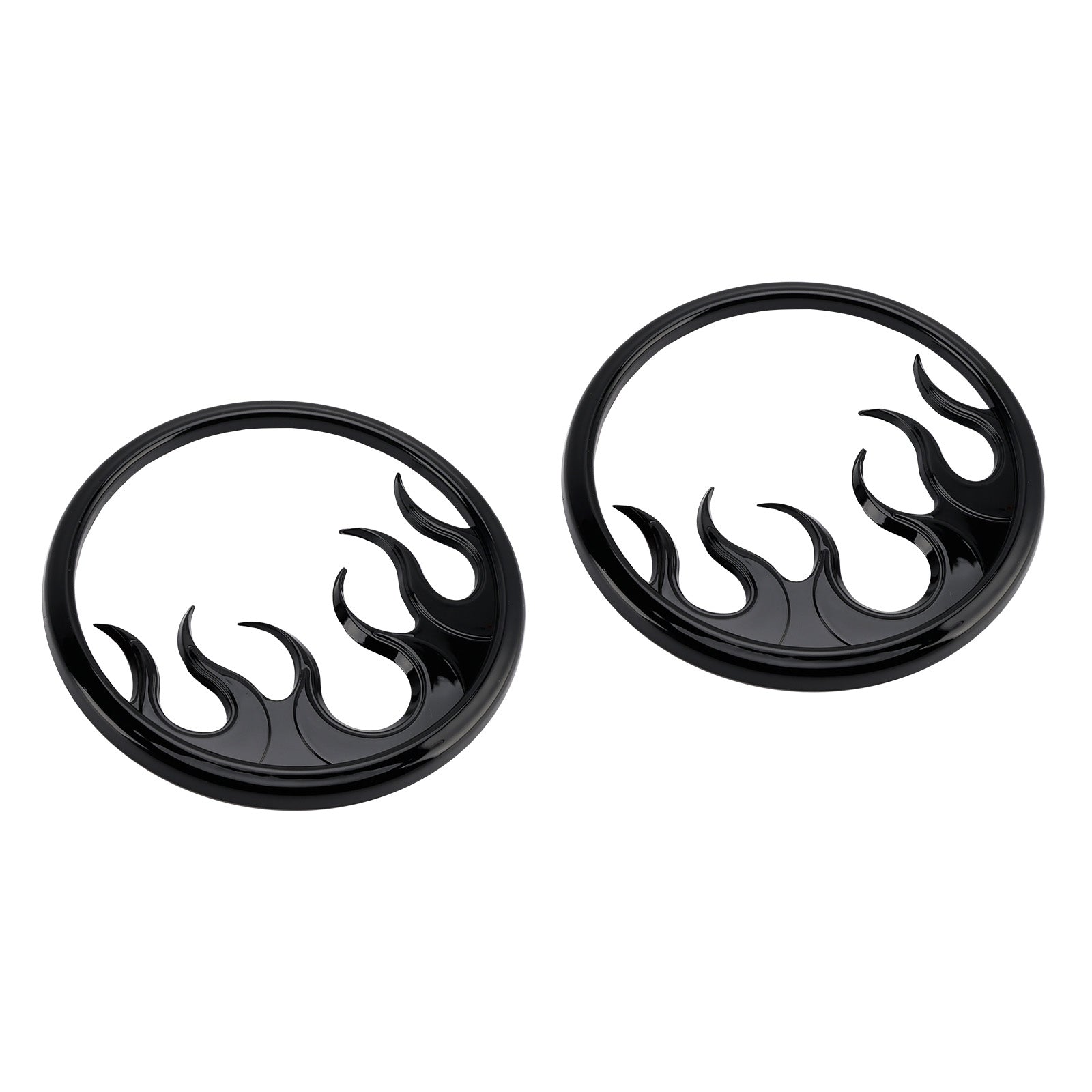 Touring Electra Glide Ultra Classic Flame Speaker Grills Accent Trim Cover