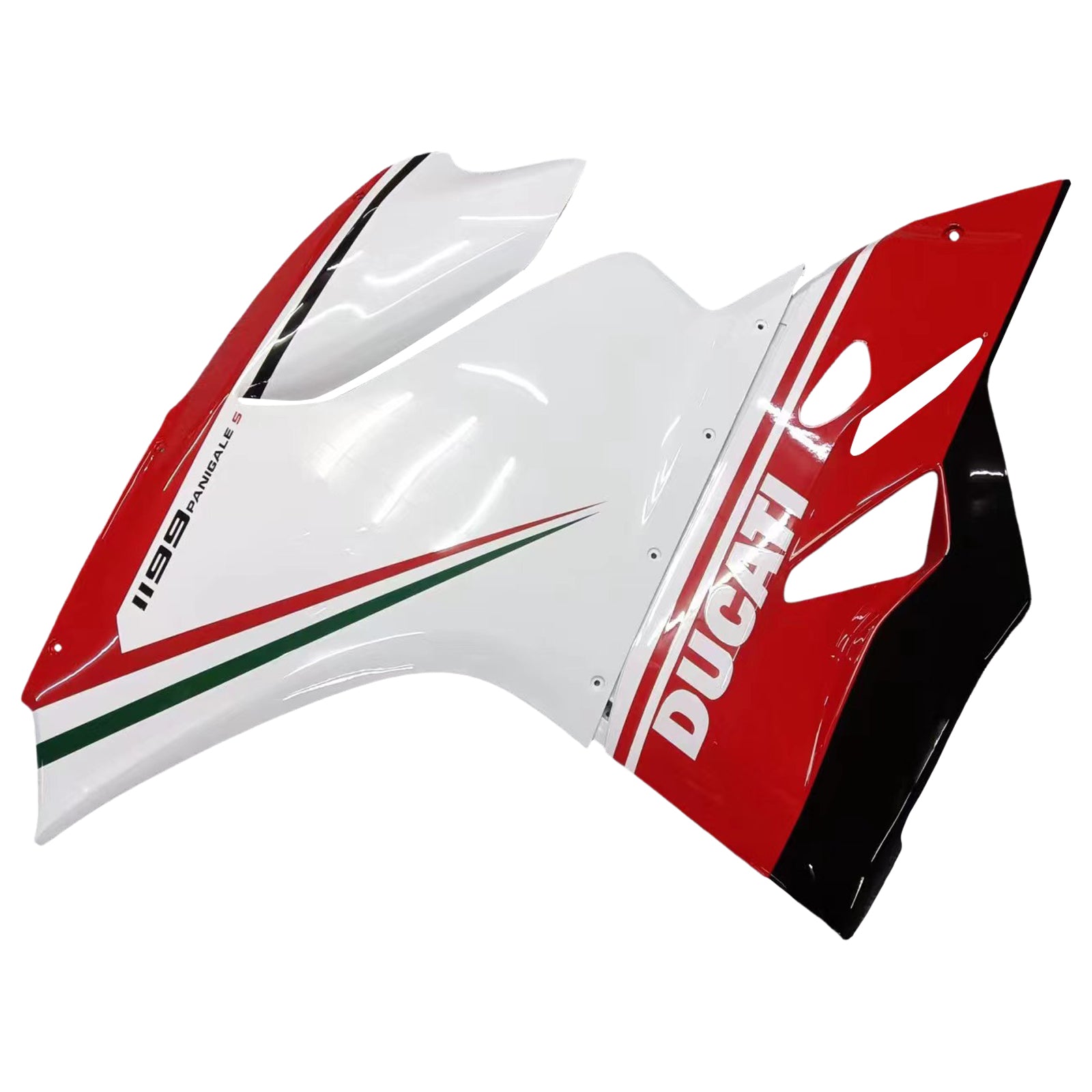 Amotopart 2012-2015 Ducati 899 White Black Red Fairing Kit