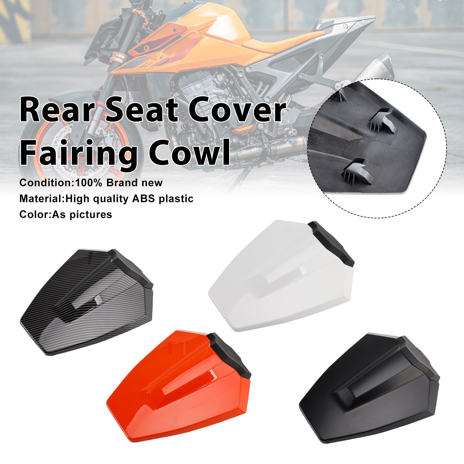 2024-2025 Duke 990 Rear Pillion Seat Cover Fairing Cowl