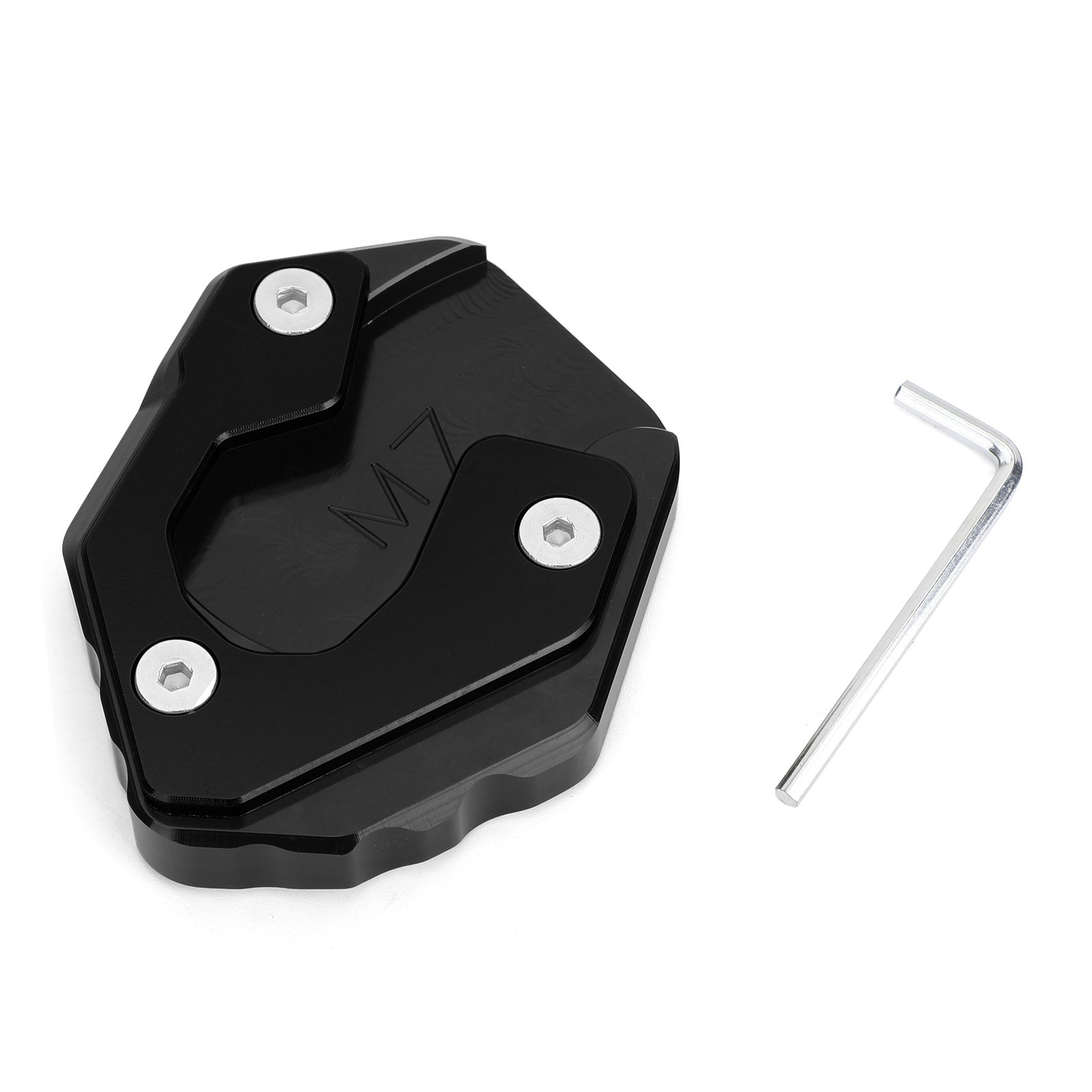 Yamaha MT-07 FZ-07 Side Stand Extension Kickstand Enlarger Plate Black