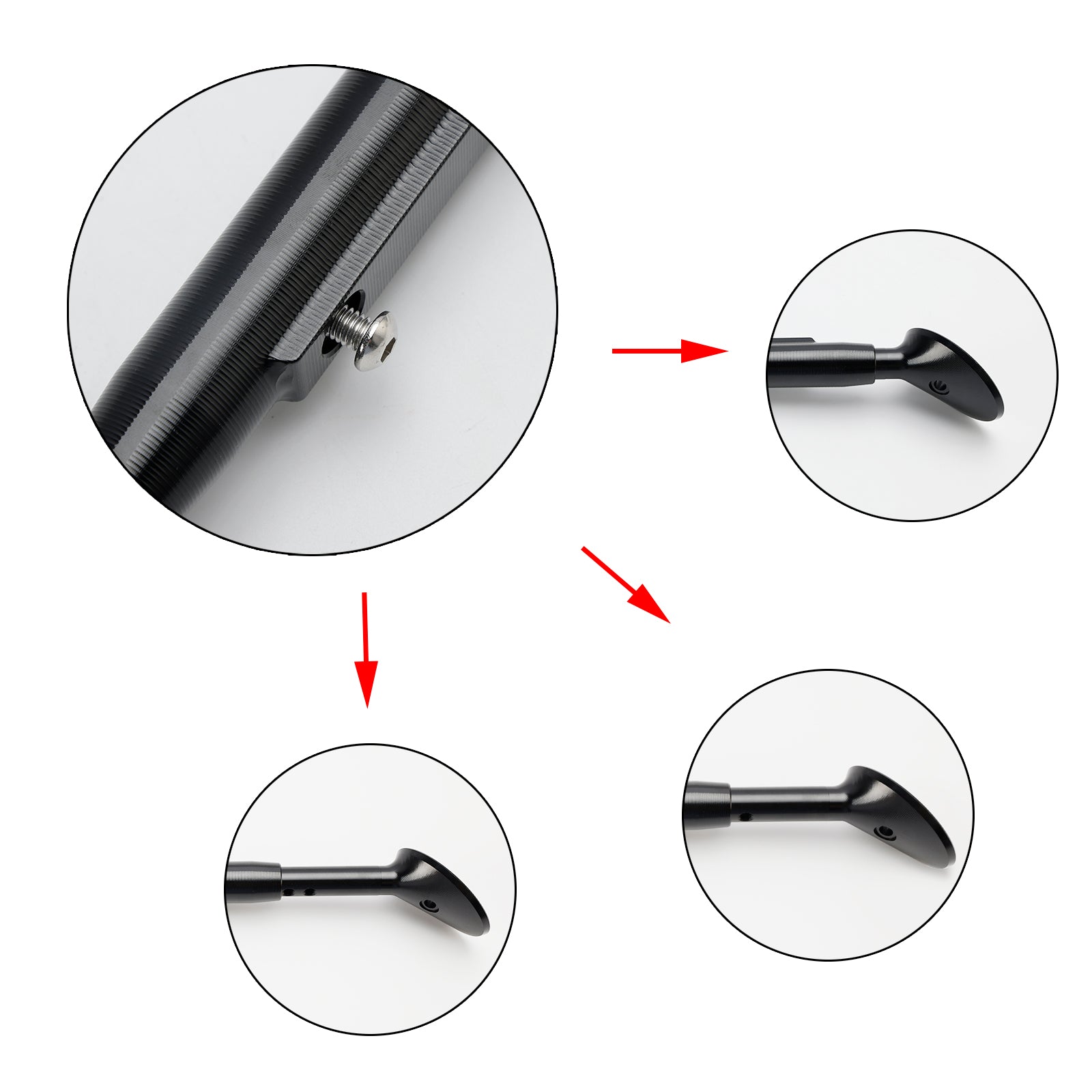 23-24 Kawasaki ZX-4R ZX-4RR Adjustable Foot Side Stand Kickstand