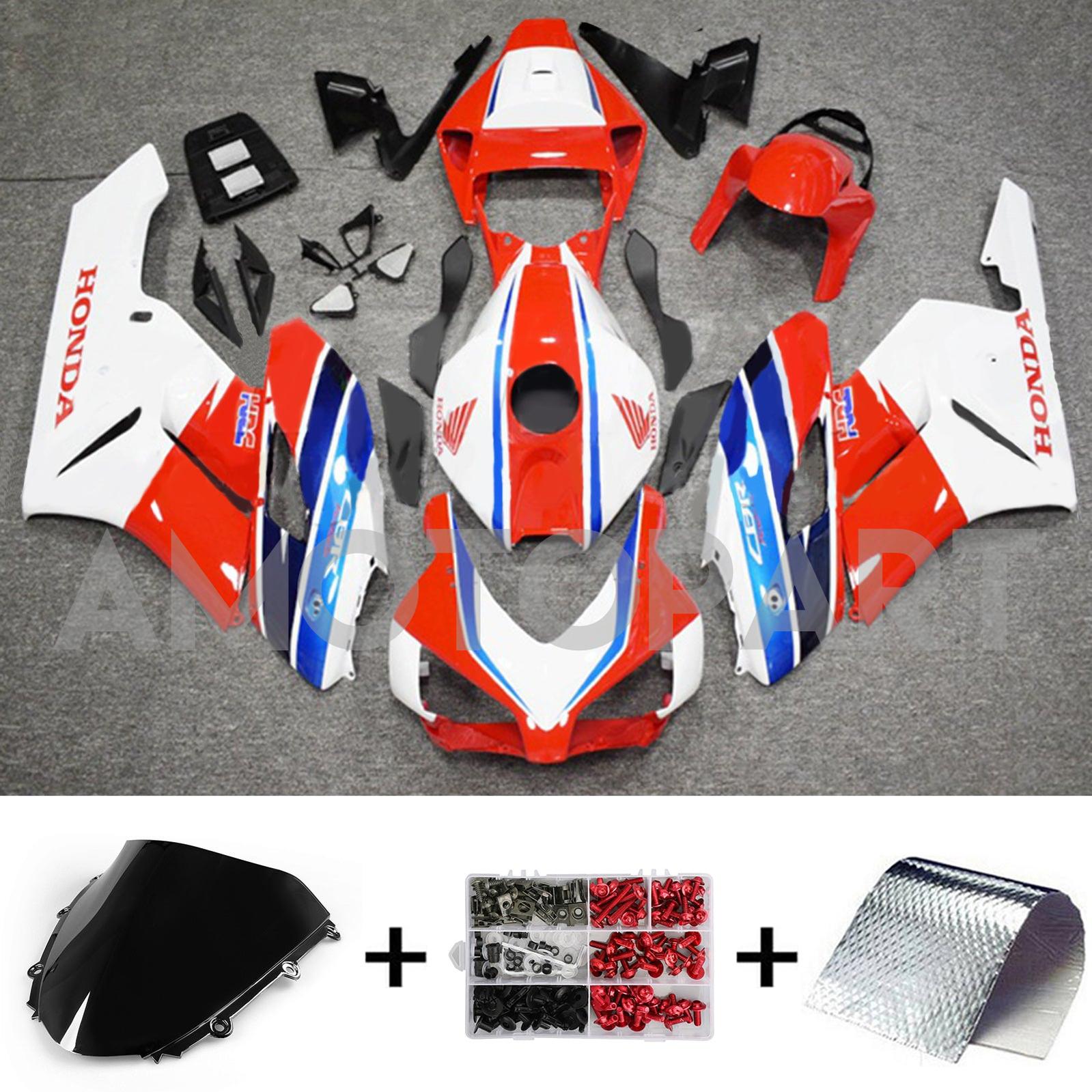 Amotopart 2004-2005 Honda CBR1000RR Rot&Blue Style6 Verkleidungssatz