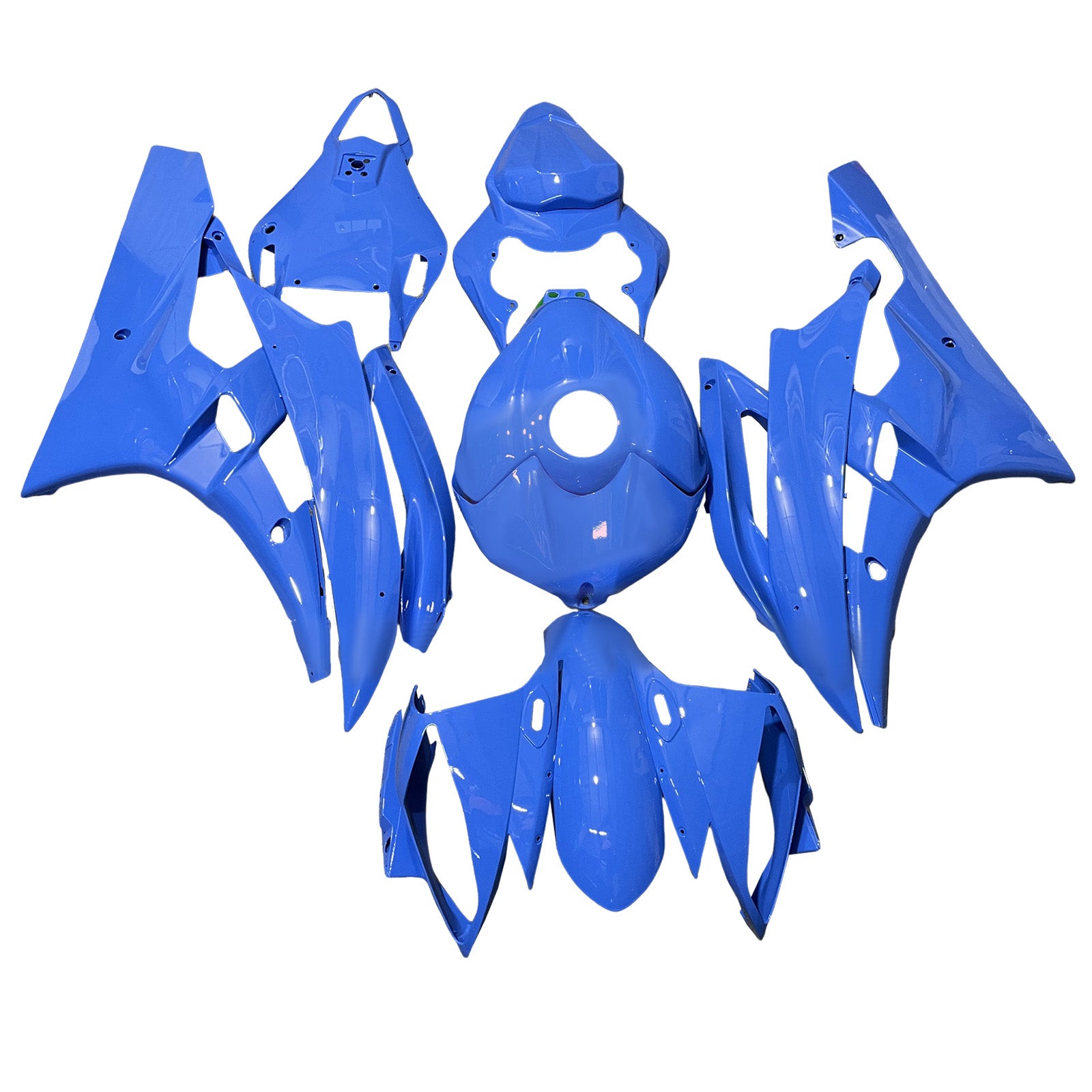 Amotopart 2006-2007 Yamaha YZF-R6 Blue Fairing Kit