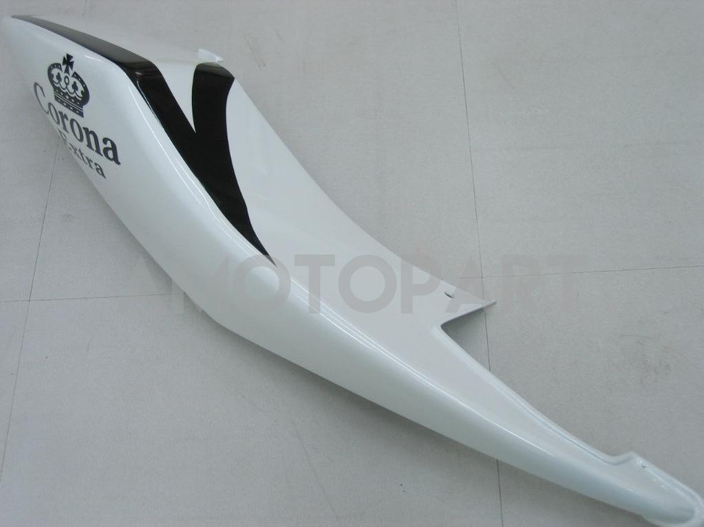 Amotopart 2005-2006 Suzuki GSXR1000 K5 Weiß mit schwarzem Streifenverkleidungskit