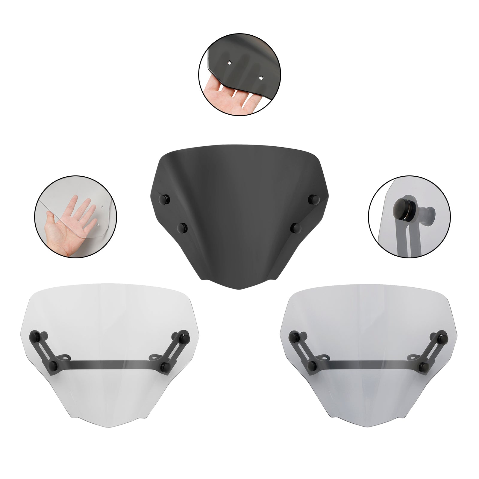 2023-2024 Honda CB750 ABS Motorcykel vindrutan vindruta