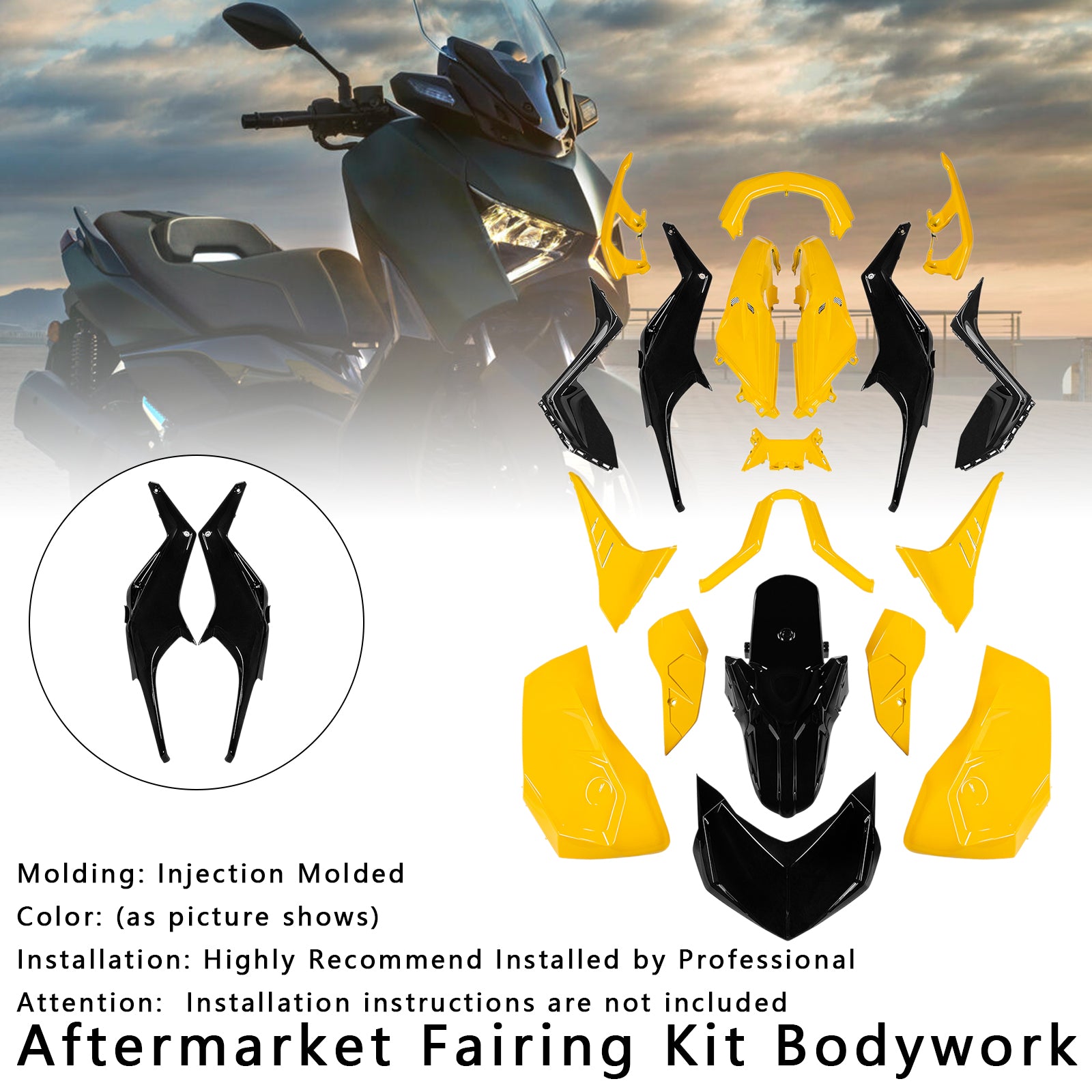 Amotopart 2023-2024 Yamaha X-MAX 300 Fairing Kit