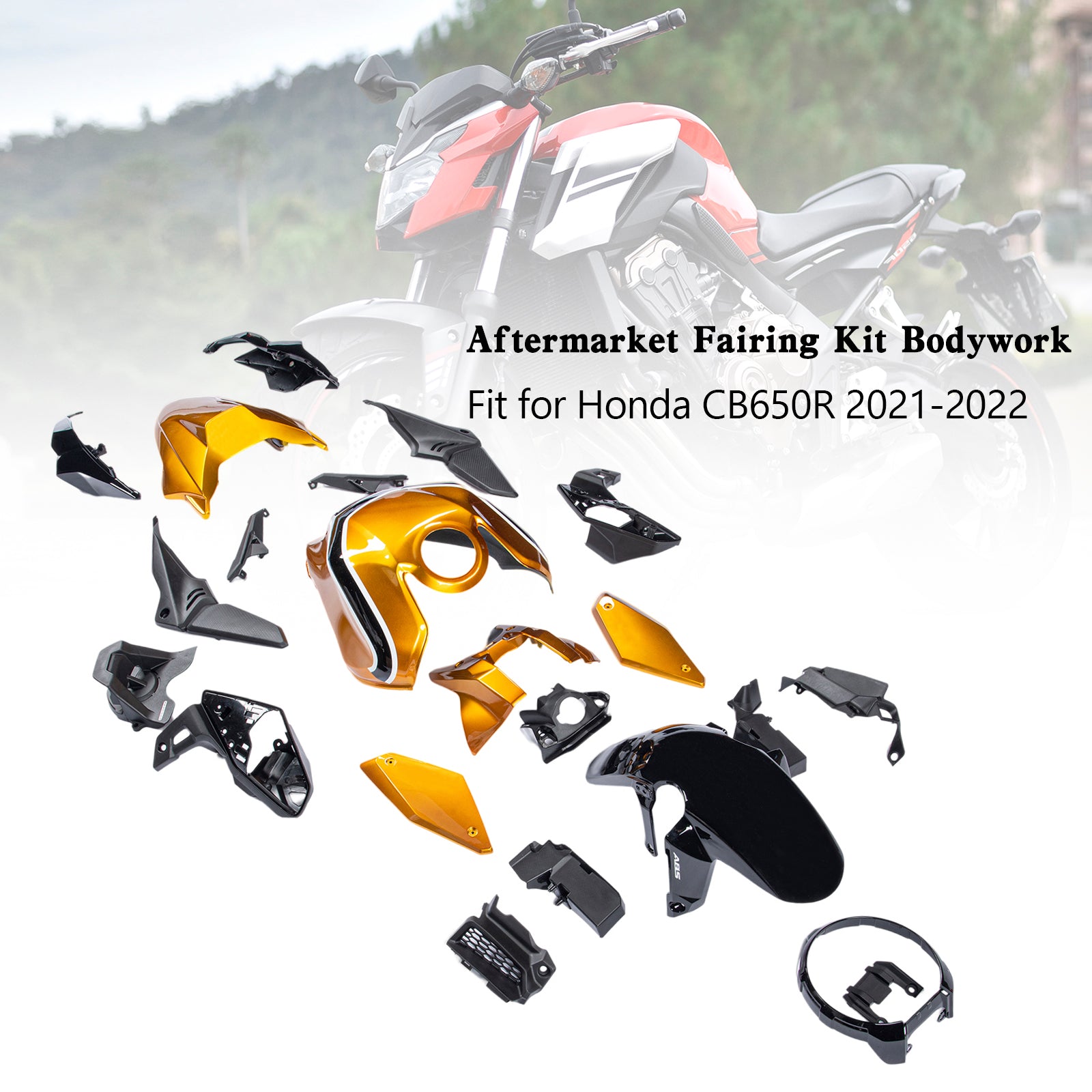 Amotopart (21-23) Zestaw Fairing Honda CB650R