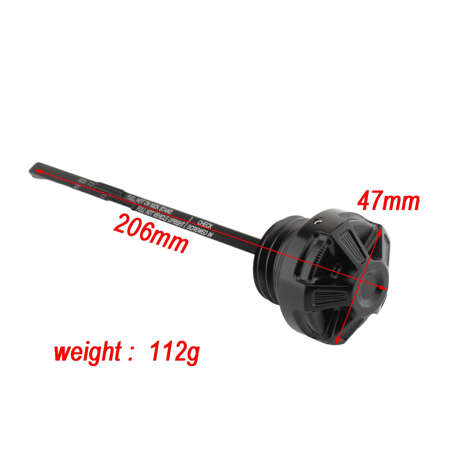 17-21 Road Electra Street Glide Road King Tapón de tapa de tanque de varilla medidora de aceite