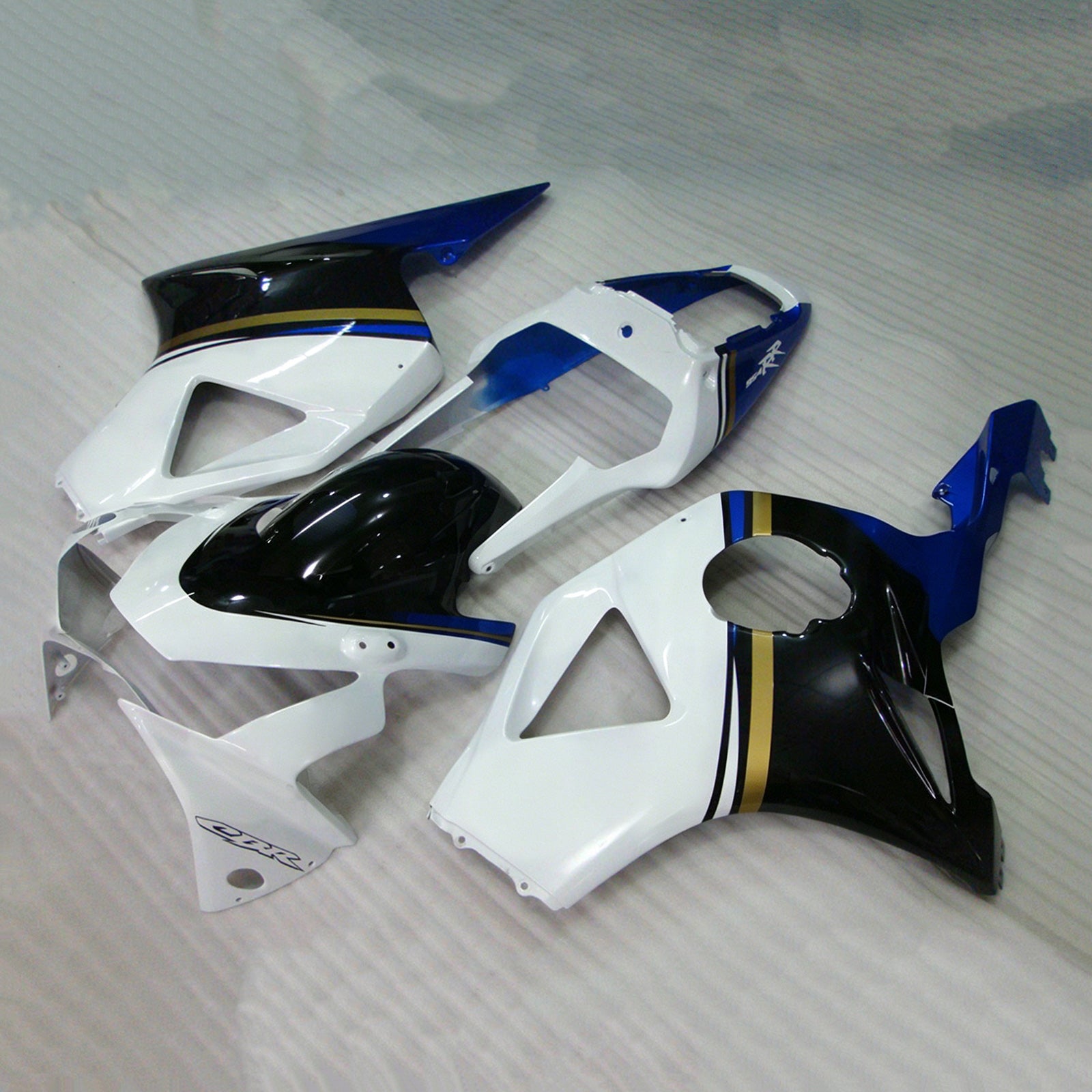 Amotopart 2002-2003 Honda CBR954 White/Black Fairing Kit