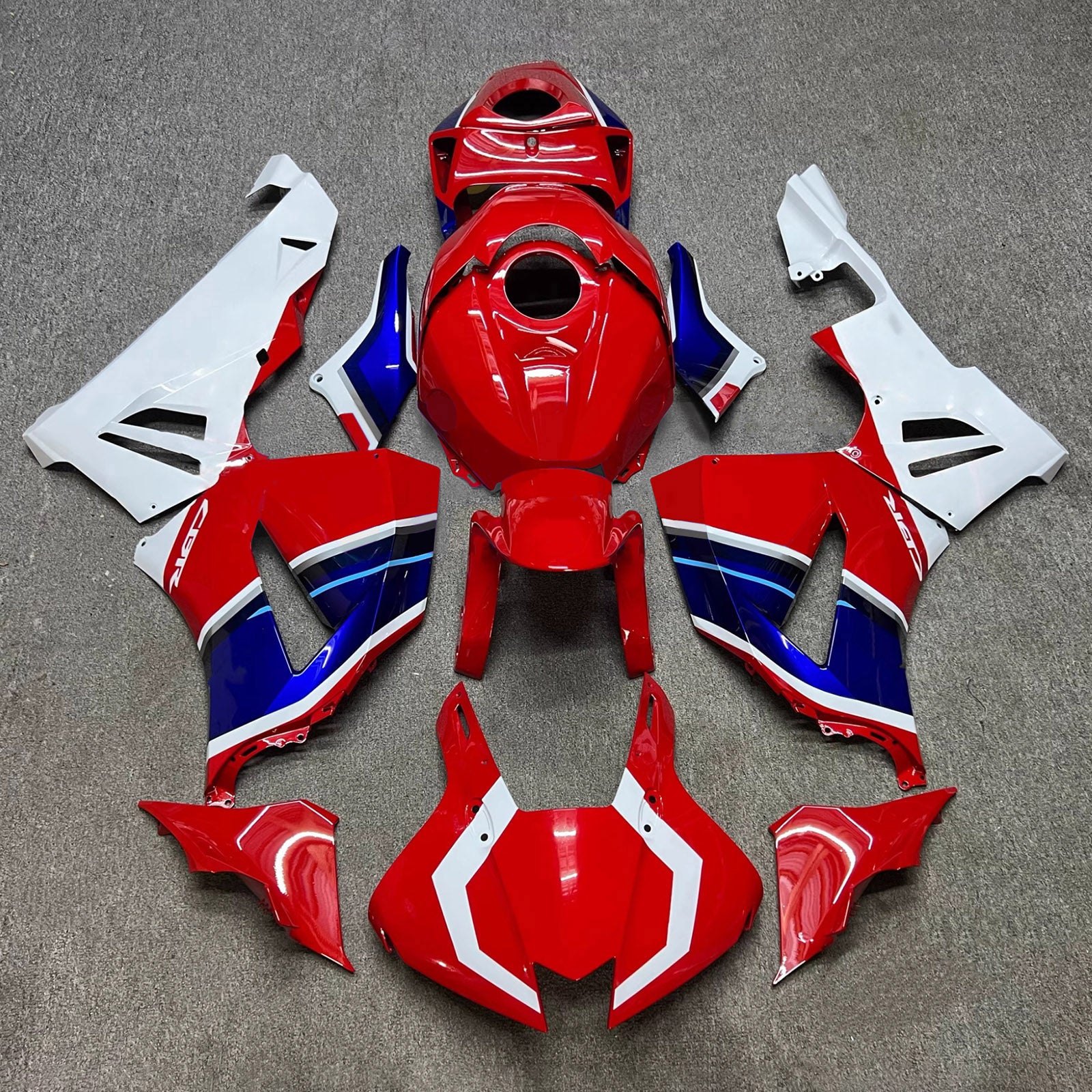 Amotopart 2024-2026 Honda CBR600RR Červená Bílá Modrá Nevhodné pro americkou verzi Fairing Kit