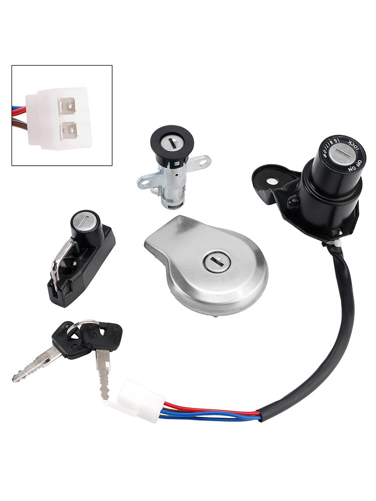 1989-2004 Yamaha Virago XV 535 500 S Ignition Key Switch Fuel Cap Seat Lock Set