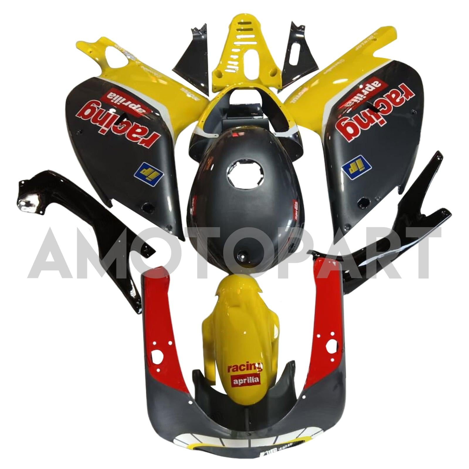 Amotopart 2000-2005 Aprilia RS125 Gelb&Rotes Verkleidungsset