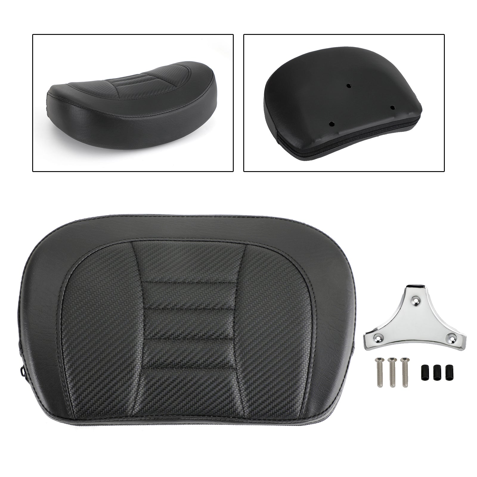 Driver Rider Sissy Bar Seat Backrest Pad for CVO Street Glide FLHXSE 2015-2021