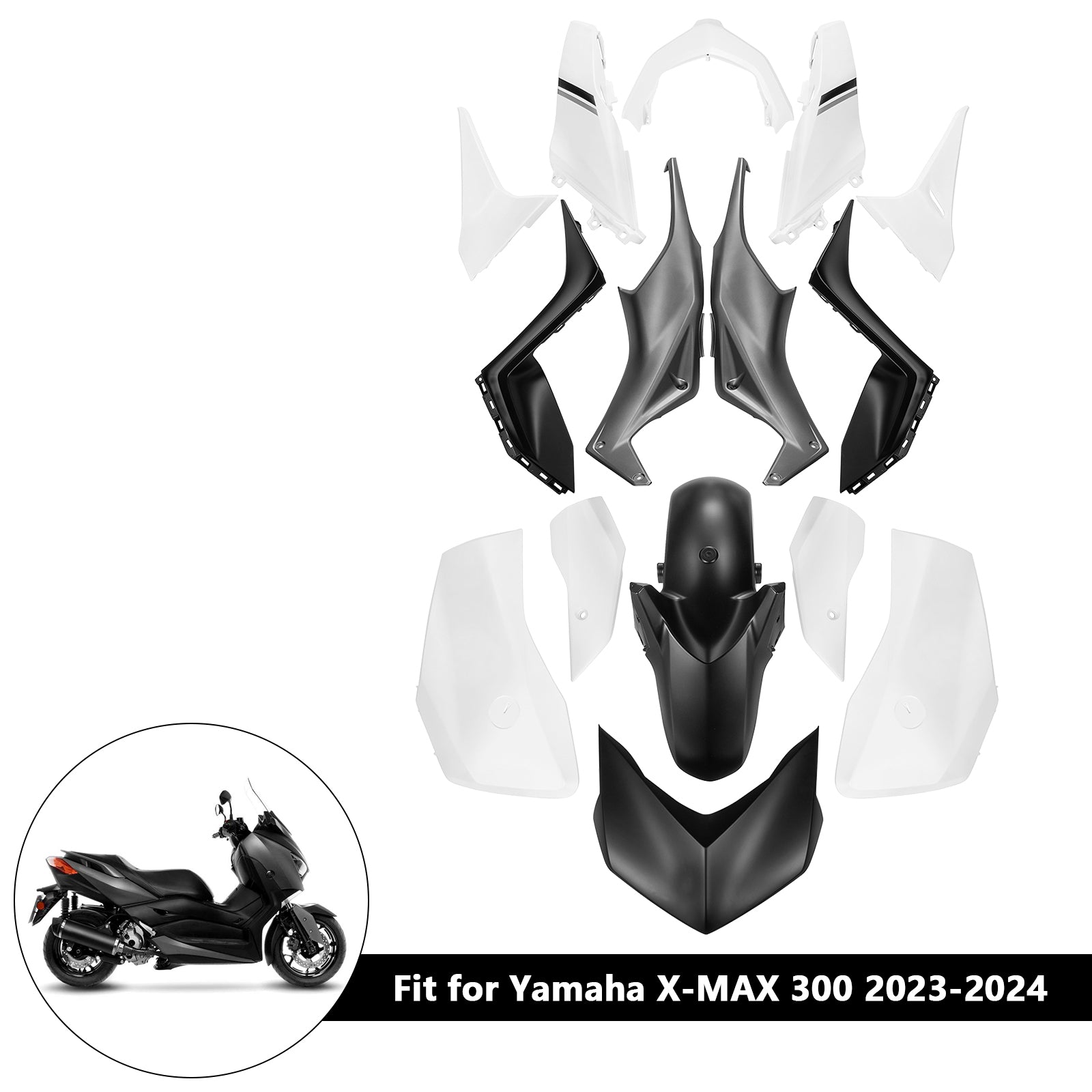 Amotopart 2023-2024 Yamaha x Max 300 Kit de carénage
