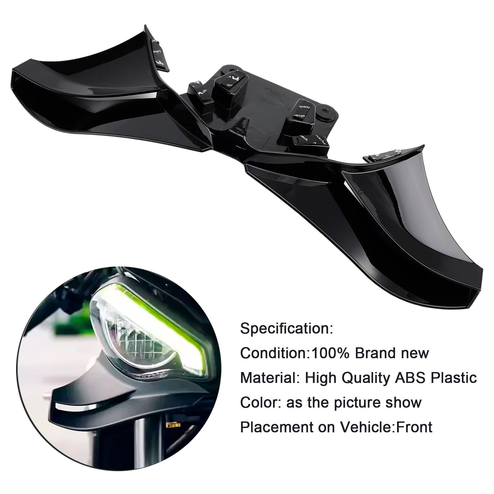 2023-2025 Street Triple 765R/RS Front Spoiler Winglet Frontal Wings