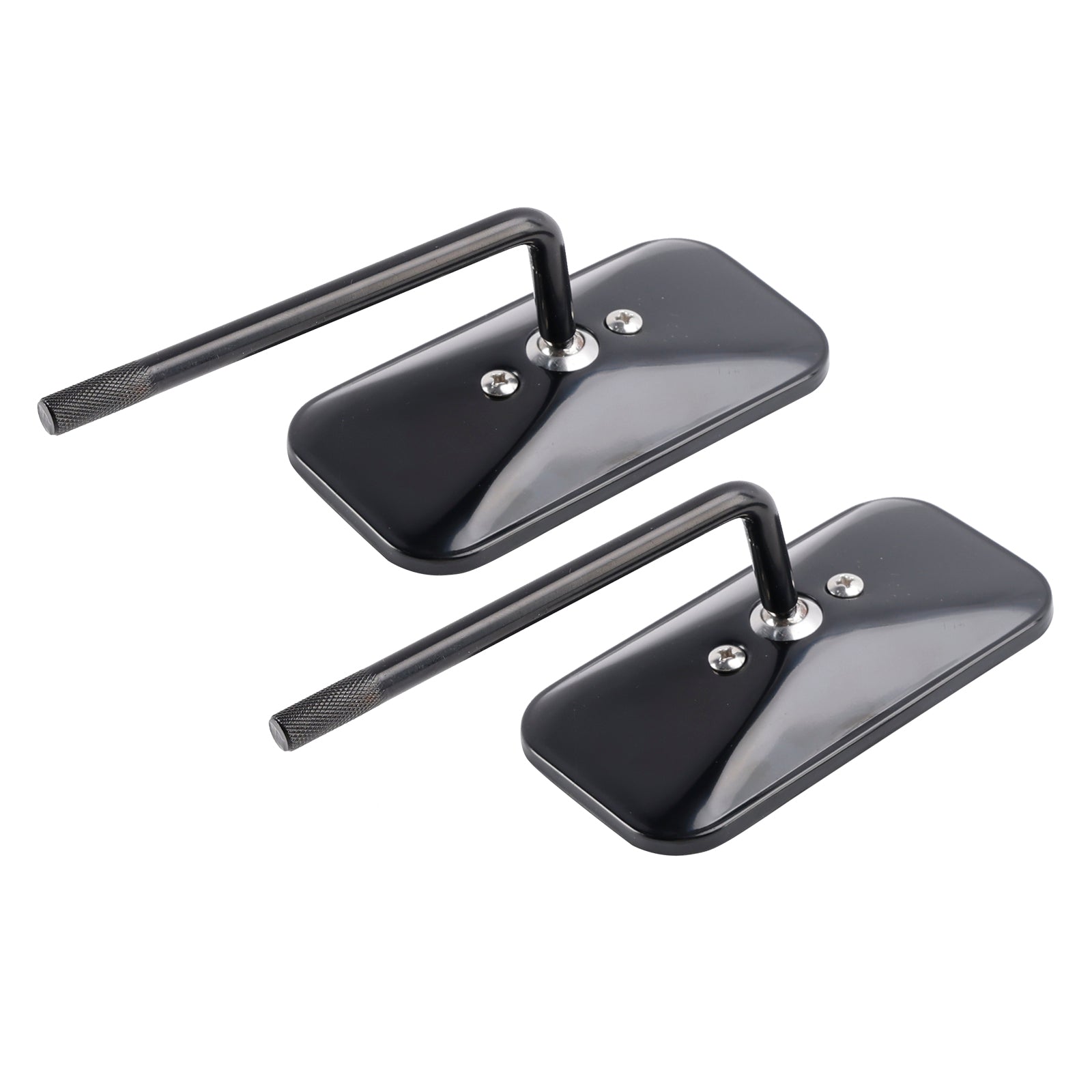Honda CB250 CB350 CB450 CB750 Retro rektangulær klemme på svarte speil