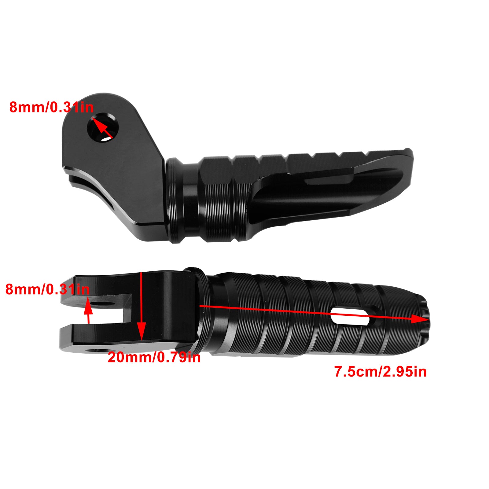 Repose de pied avant PEG FEG FAT pour Bonneville T100 T120 Gaokinmoto GK1200 21-2022