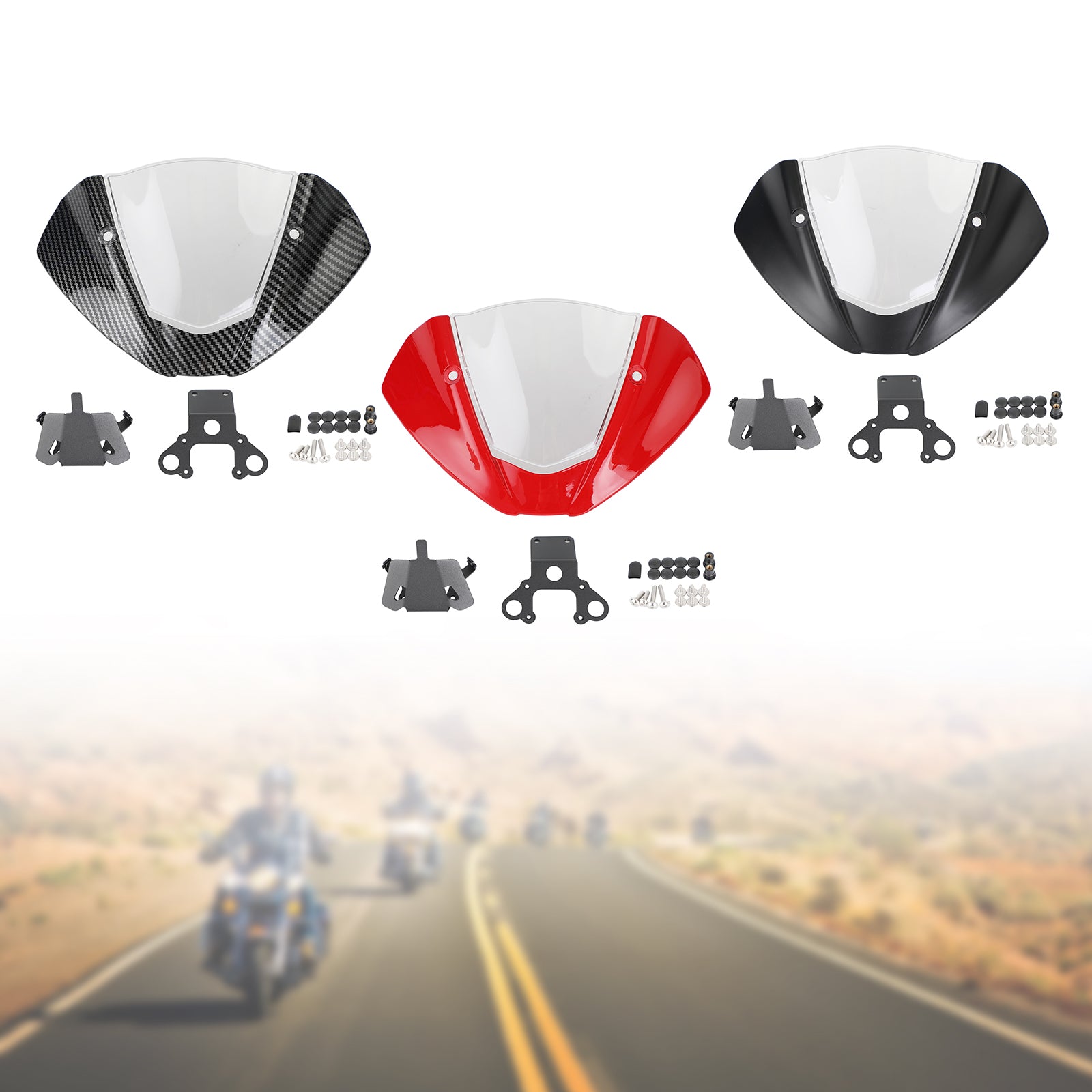 21-25 DUCATI Monster 937/950 Szyba przednia karbonowa