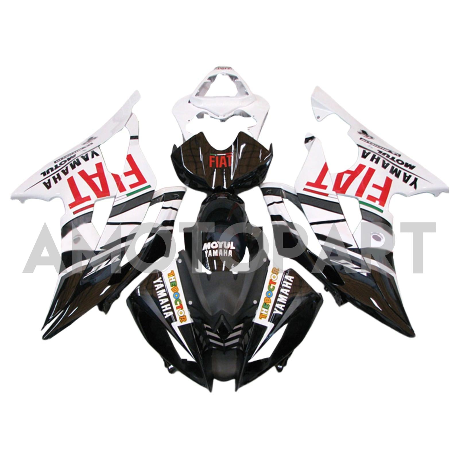 Amotopart 2008-2016 Yamaha YZF 600 R6 Zestaw Fairing Kolekcja One
