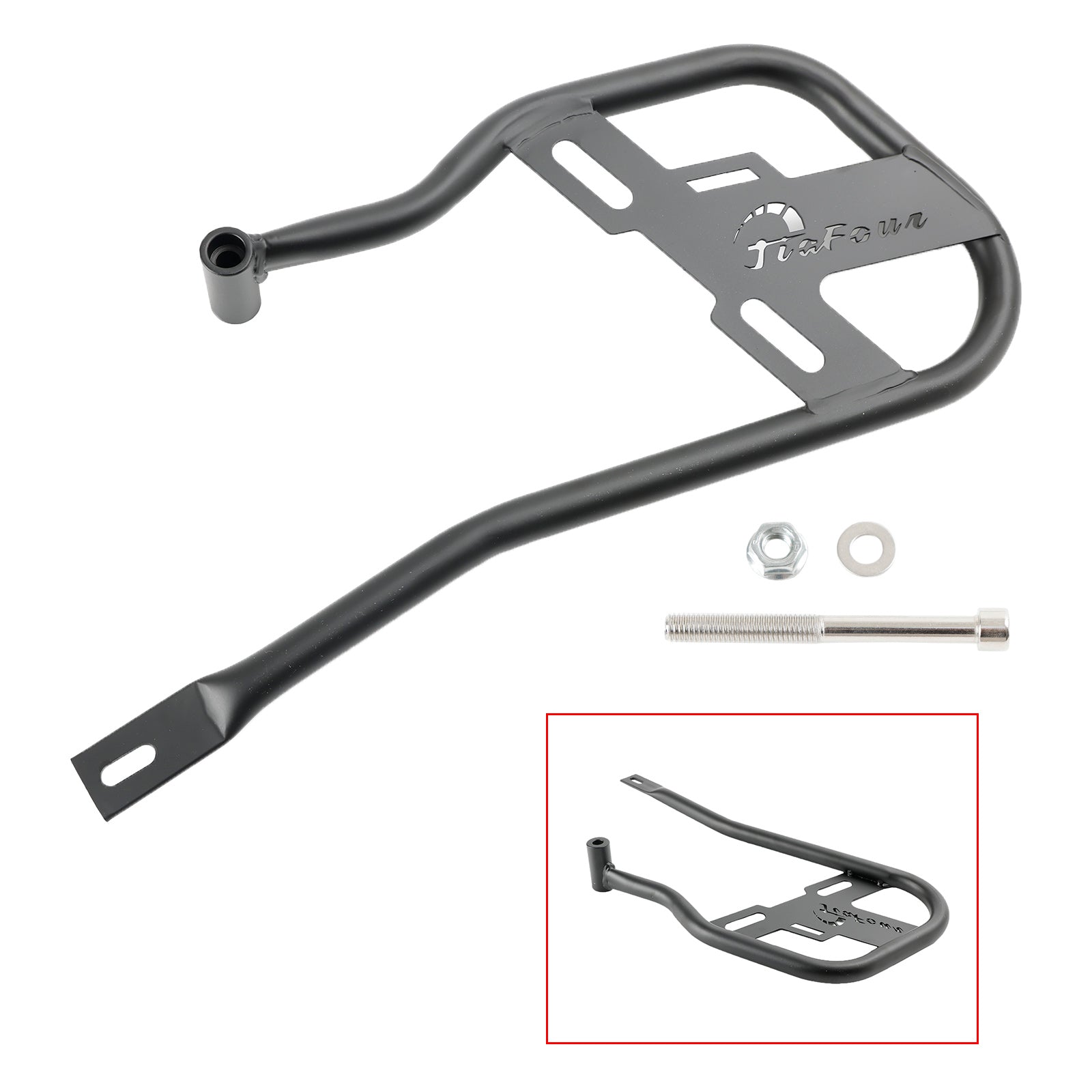 22-23 フィールドハンター 350 ラゲッジラック サイドサドル バッグマウント ブラケット 左